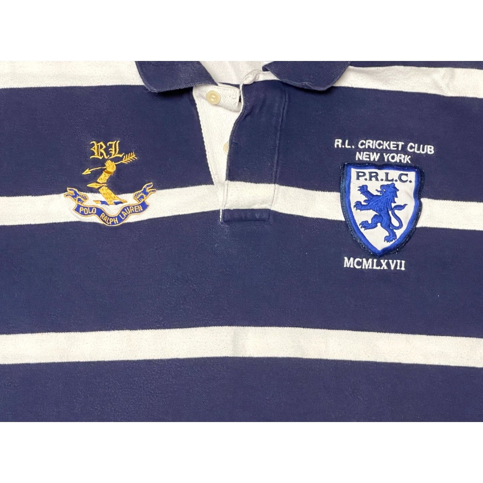 Polo Ralph Lauren POLO RALPH LAUREN VINTAGE Golf Polo Shirt XL Blue NYC Cricket Club Mens Size US XL / EU 56 / 4 - 2 Thumbnail