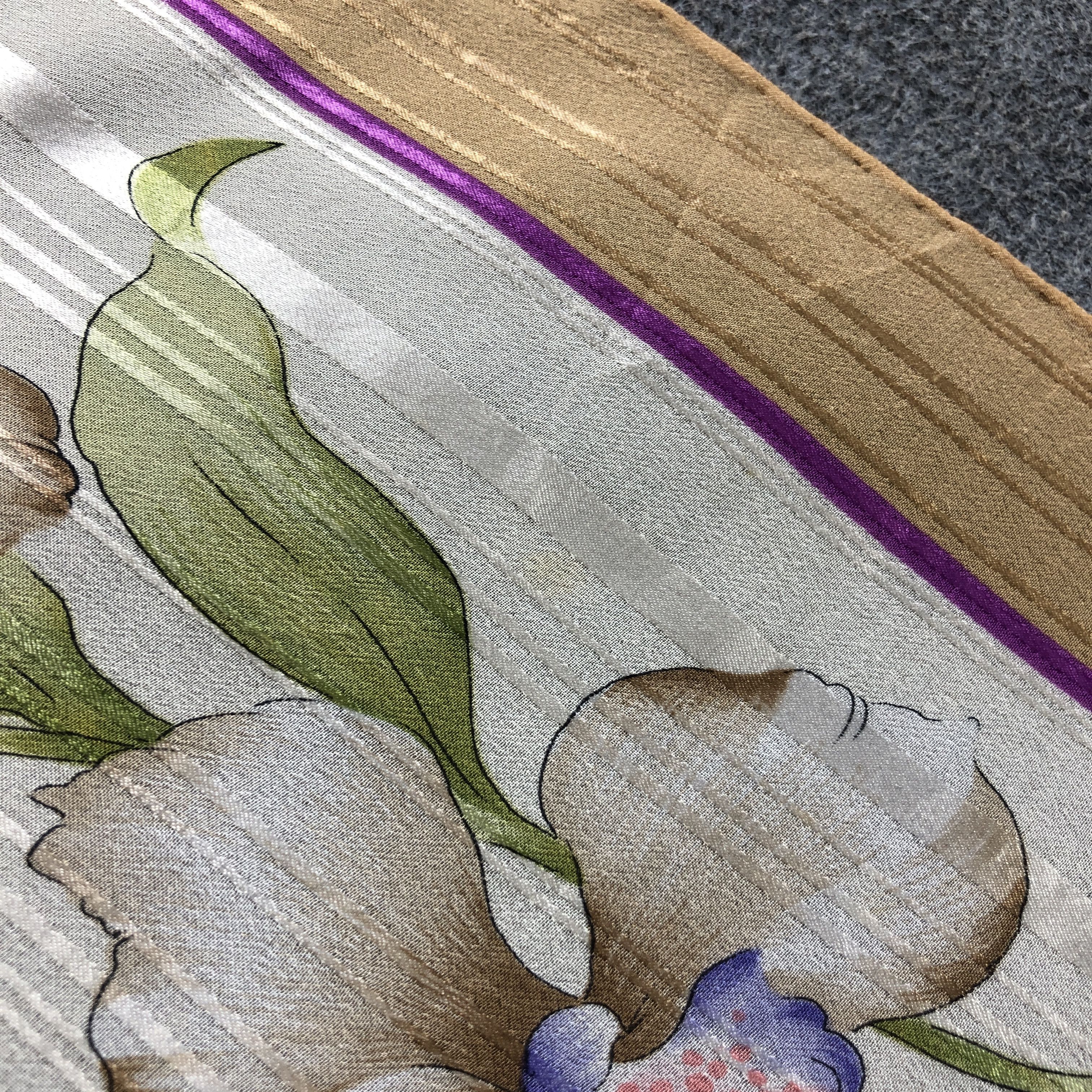 Vintage Vintage Valentino Garavani Floral Silk Scarf M1254 Size ONE SIZE - 12 Thumbnail
