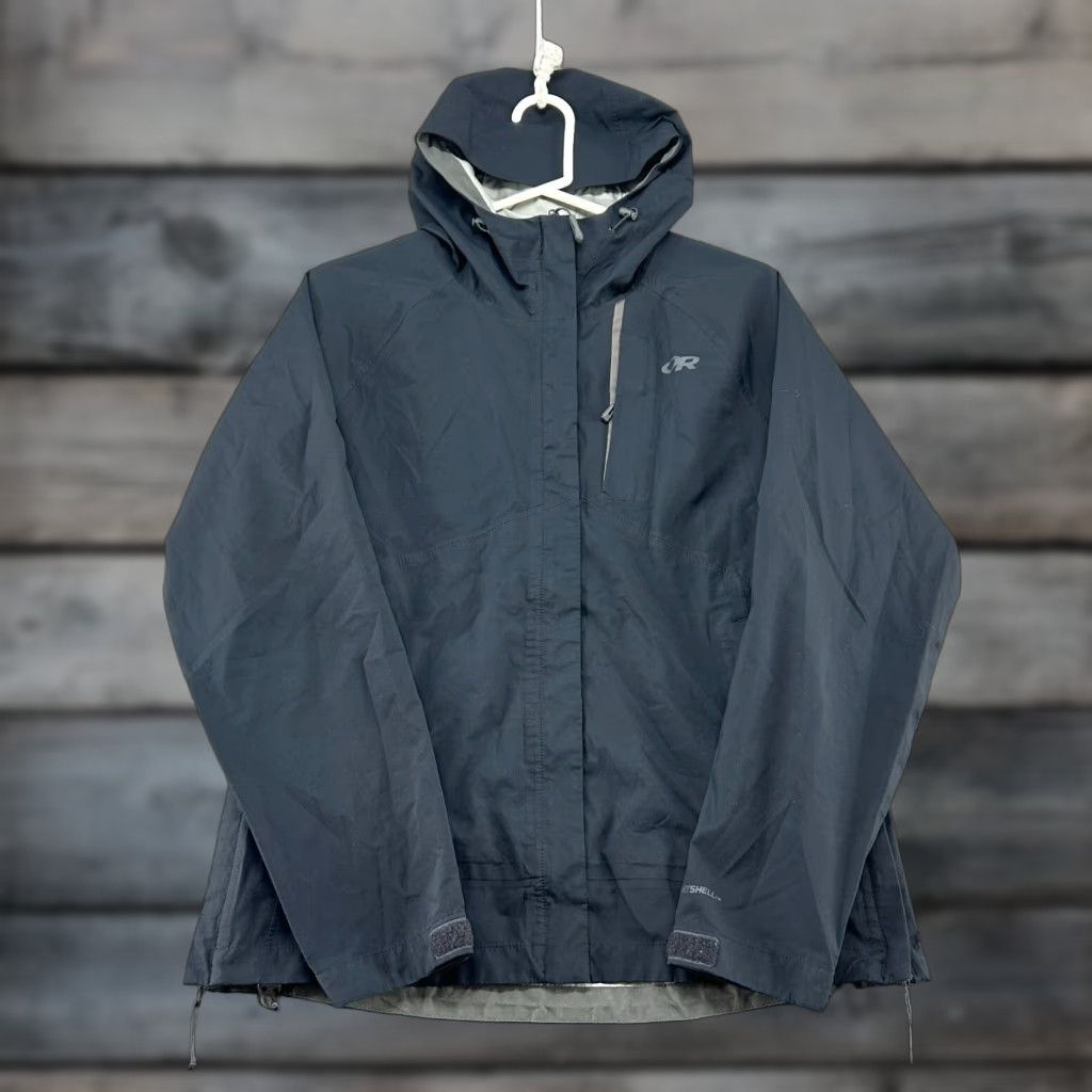 Outdoor Research Outdoor Research Jacket Womens Small Black Hooded Shell Rain Coat Rain Hooded Shell Outdoor Research Womens Small Black Jacket Size S / US 4 / IT 40 - 1 Thumbnail