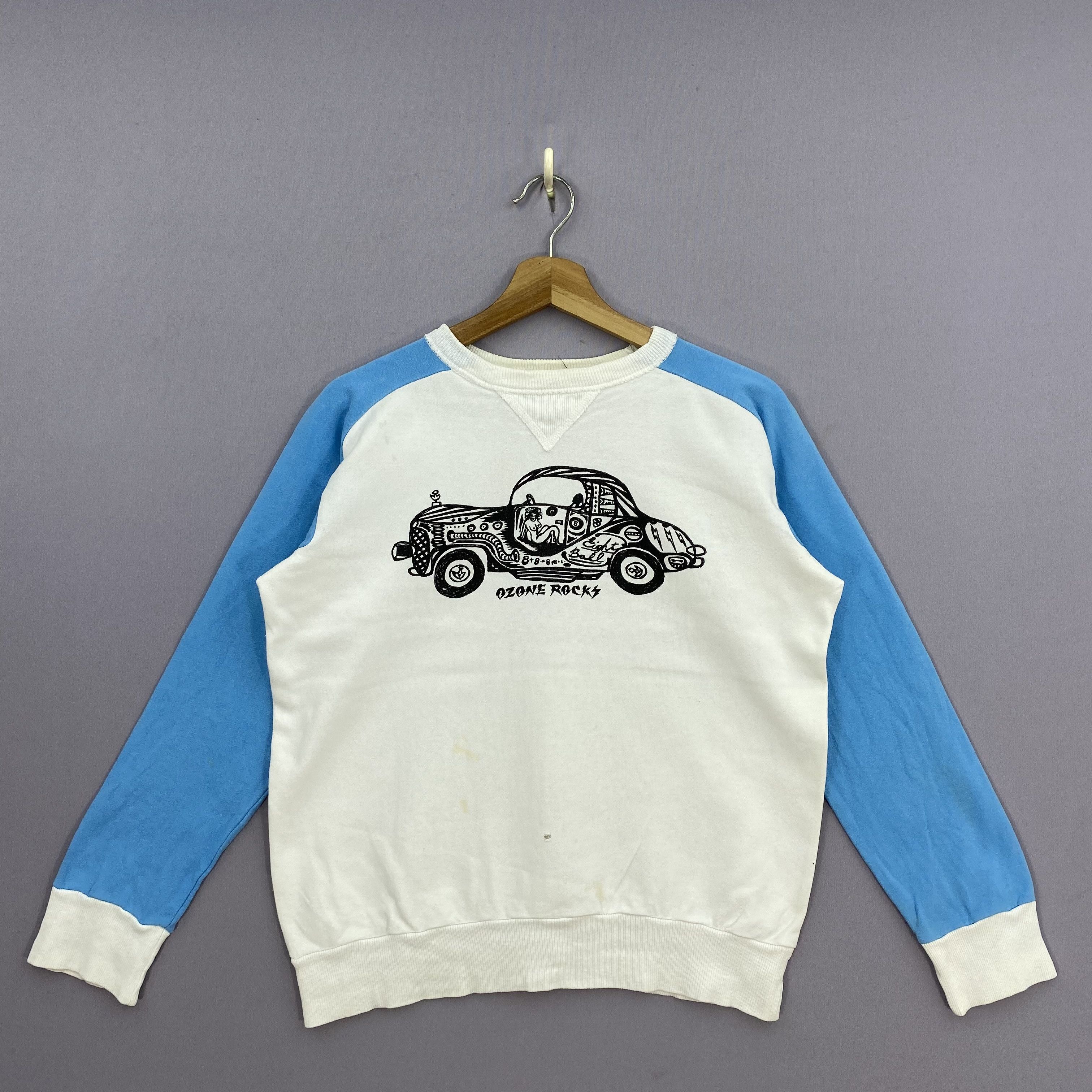 Japanese Brand Vintage Ozone Rocks V-Stitch Sweater Harajuku Sweatshirt Size US M / EU 48-50 / 2 - 2 Thumbnail