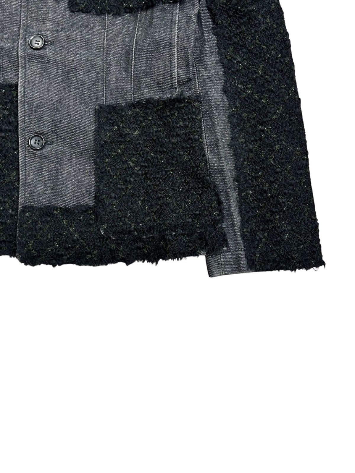 Junya Watanabe 2001 Junya Watanabe - Wool Patchwork Denim Jacket Size US M / EU 48-50 / 2 - 6 Thumbnail