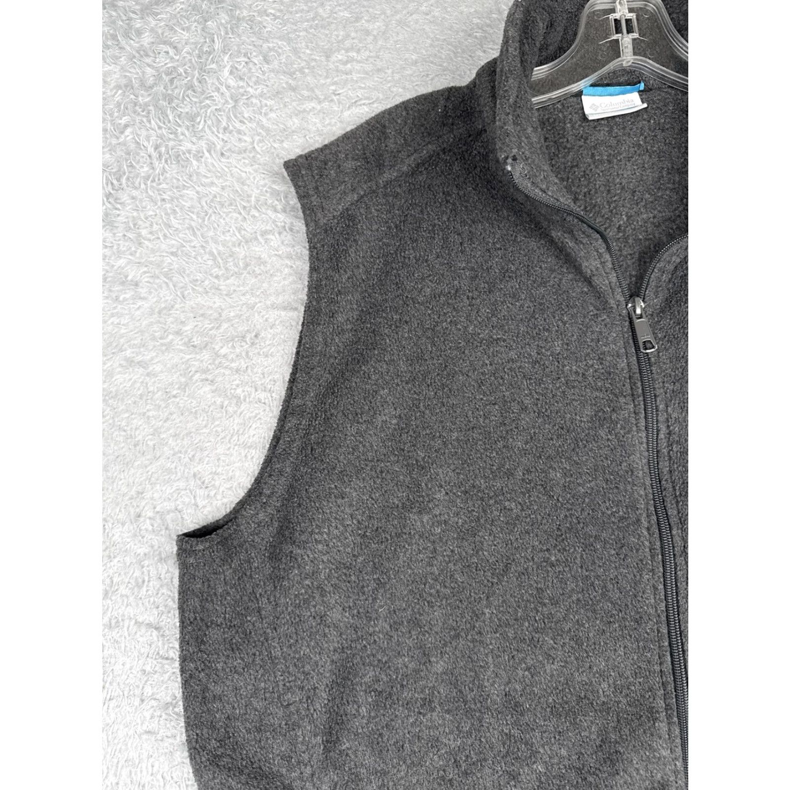 Vintage Columbia Fleece Vest Mens Large Gray Full Zip Sleeveless Jacket Outdoor Hiking Size US L / EU 52-54 / 3 - 6 Thumbnail