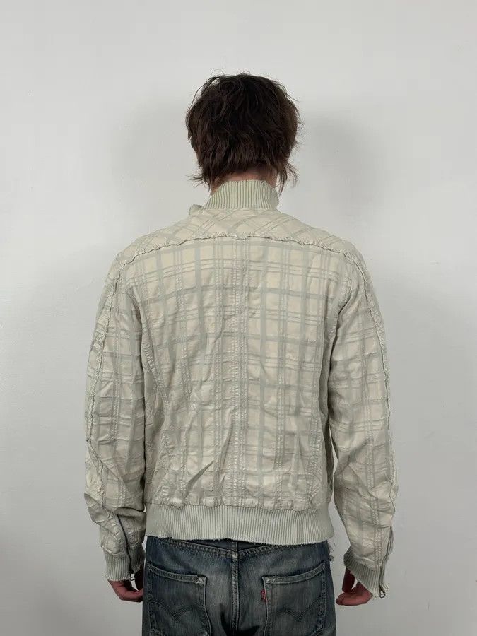 Diesel Diesel White Plaid Zip Jacket Size US M / EU 48-50 / 2 - 3 Thumbnail