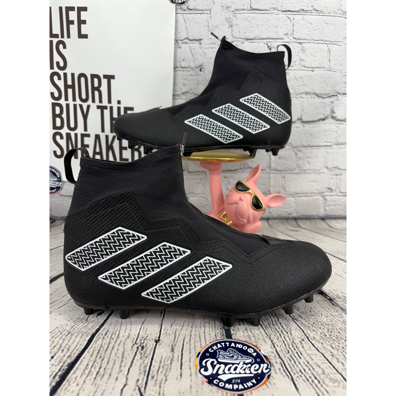 Adidas Adidas SM Nasty Fly Football Cleats Mens 17 Black Lineman Size US 15 / EU 48 - 1 Thumbnail