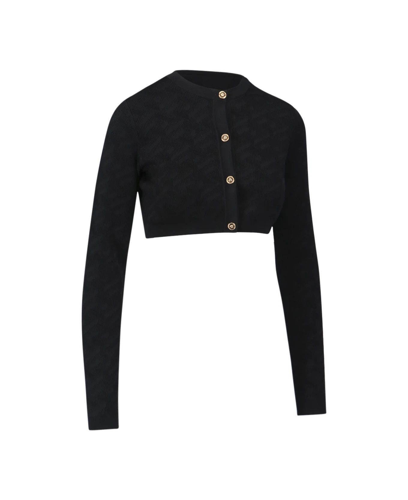 Versace o1y0226 Cardigan in Black Size M / US 6-8 / IT 42-44 - 2 Thumbnail