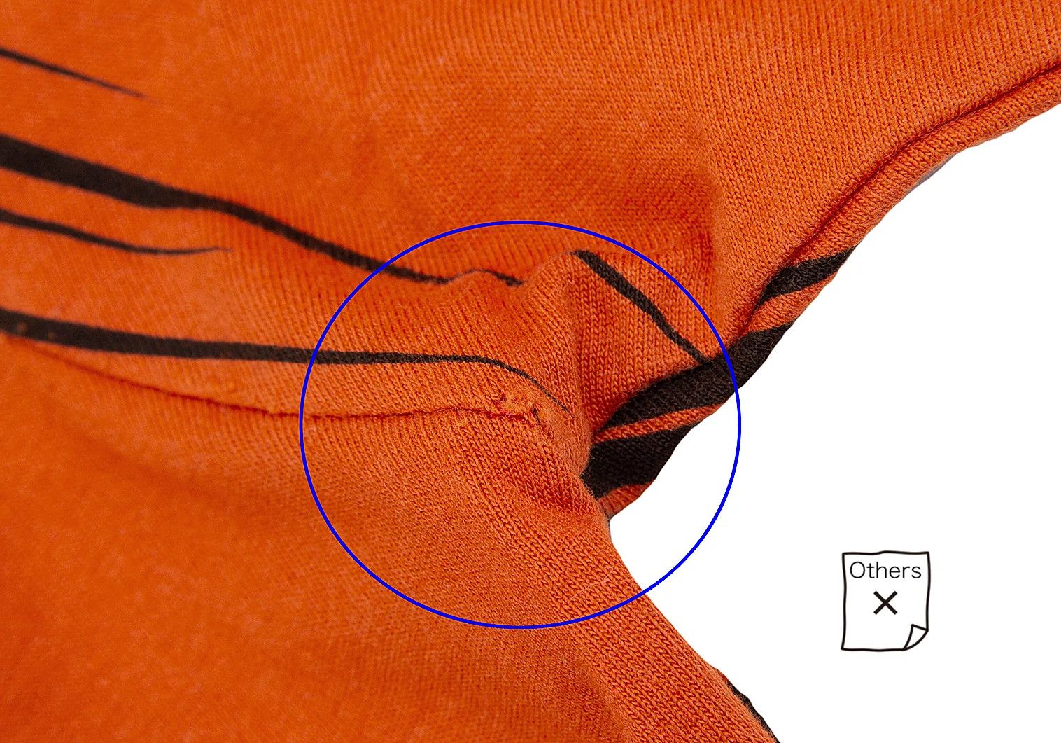 Issey Miyake Zigzag Line Print T-shirt in Orange and Black, Size L Size US L / EU 52-54 / 3 - 11 Thumbnail
