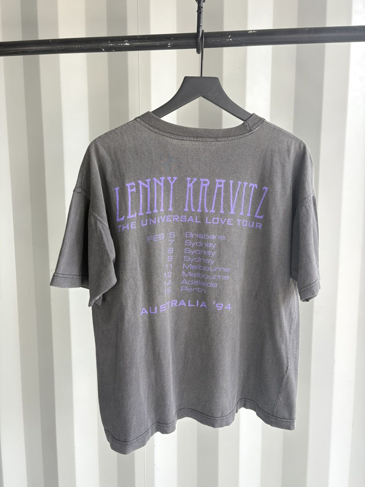 Band Tees Vintage Lenny Kravitz Shirt Faded Distressed GRUNGE Band Size US L / EU 52-54 / 3 - 3 Thumbnail