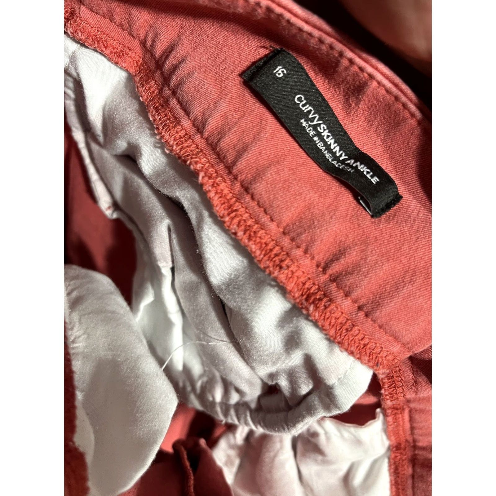 Loft VINTAGE LOFT Pink Dress Pants Curvy Skinny Ankle Women’s 16 Pockets Size 38" / US 16 / IT 52 - 6 Thumbnail