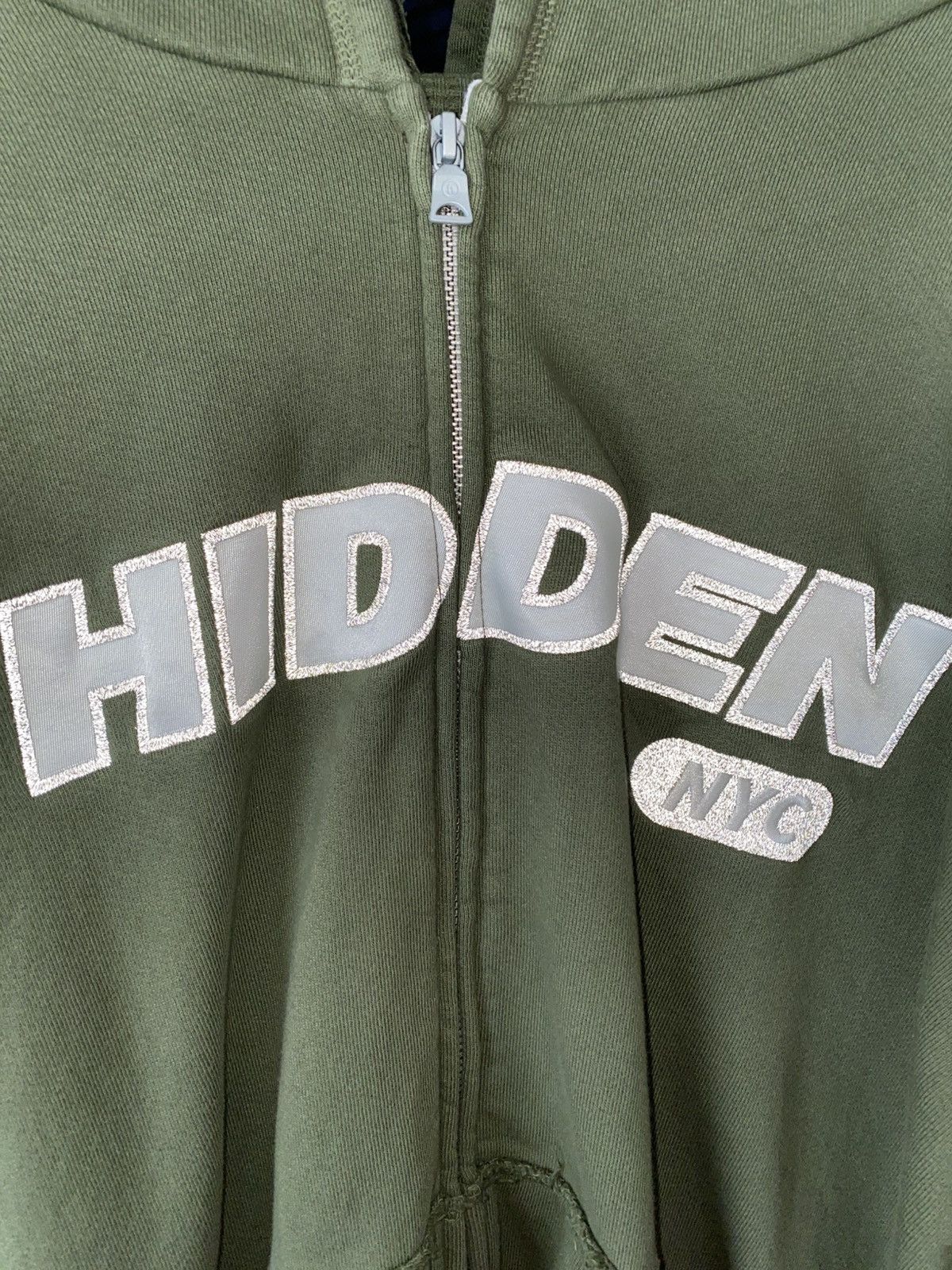 HIDDEN HIDDEN NY Waffle Knit 3M Zip Hoodie Size US L / EU 52-54 / 3 - 2 Thumbnail