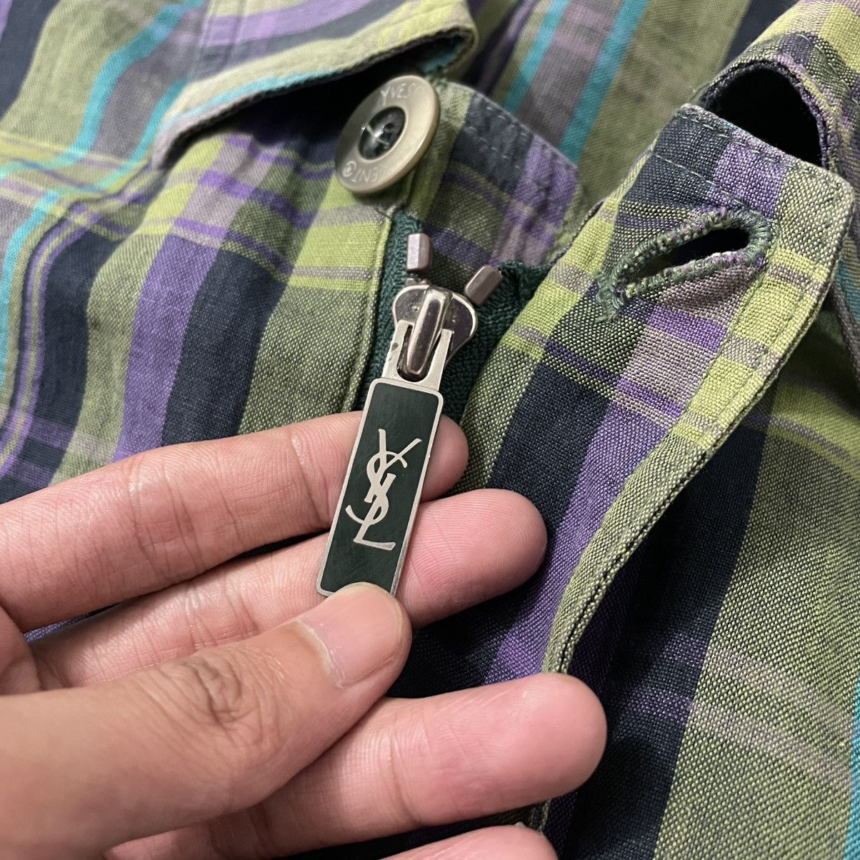 Yves Saint Laurent Vintage YSL Yves Saint Laurent Plaid Tartan Work Jacket Size US L / EU 52-54 / 3 - 8 Thumbnail