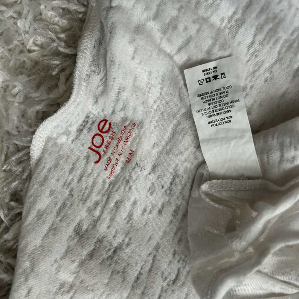 Joe Freshgoods Joe's Women's White Sheer T-Shirt Size M / US 6-8 / IT 42-44 - 5 Thumbnail