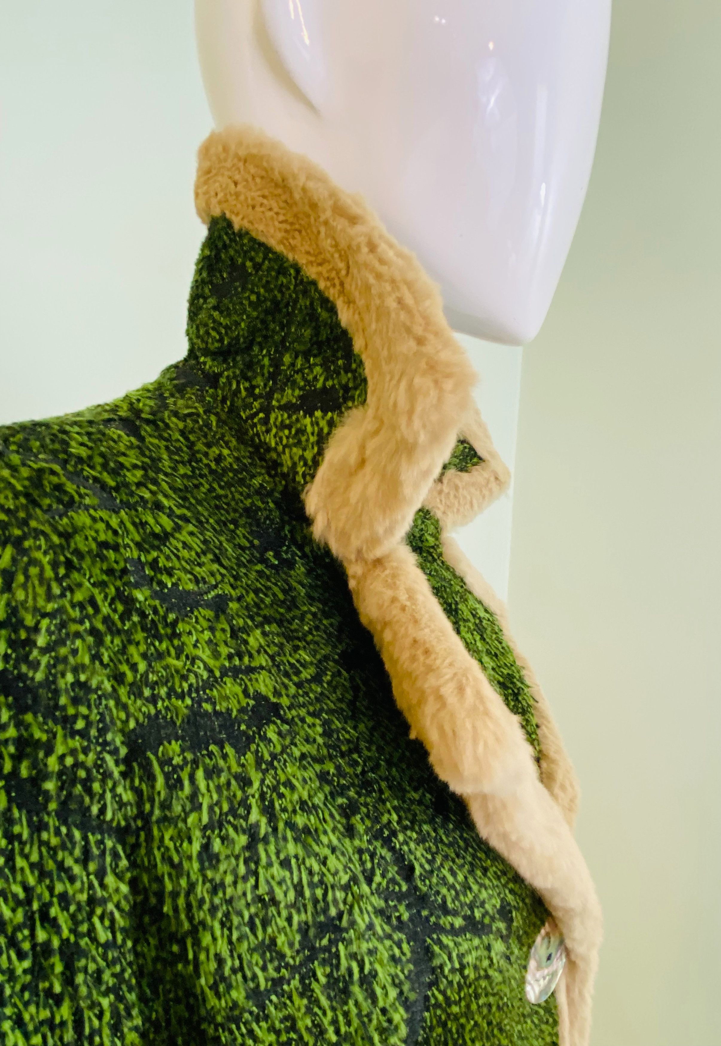 John Galliano JOHN GALLIANO F/W 2000 Rabbit Fur Runway Trimmed Jacket Coat Size M / US 6-8 / IT 42-44 - 4 Thumbnail