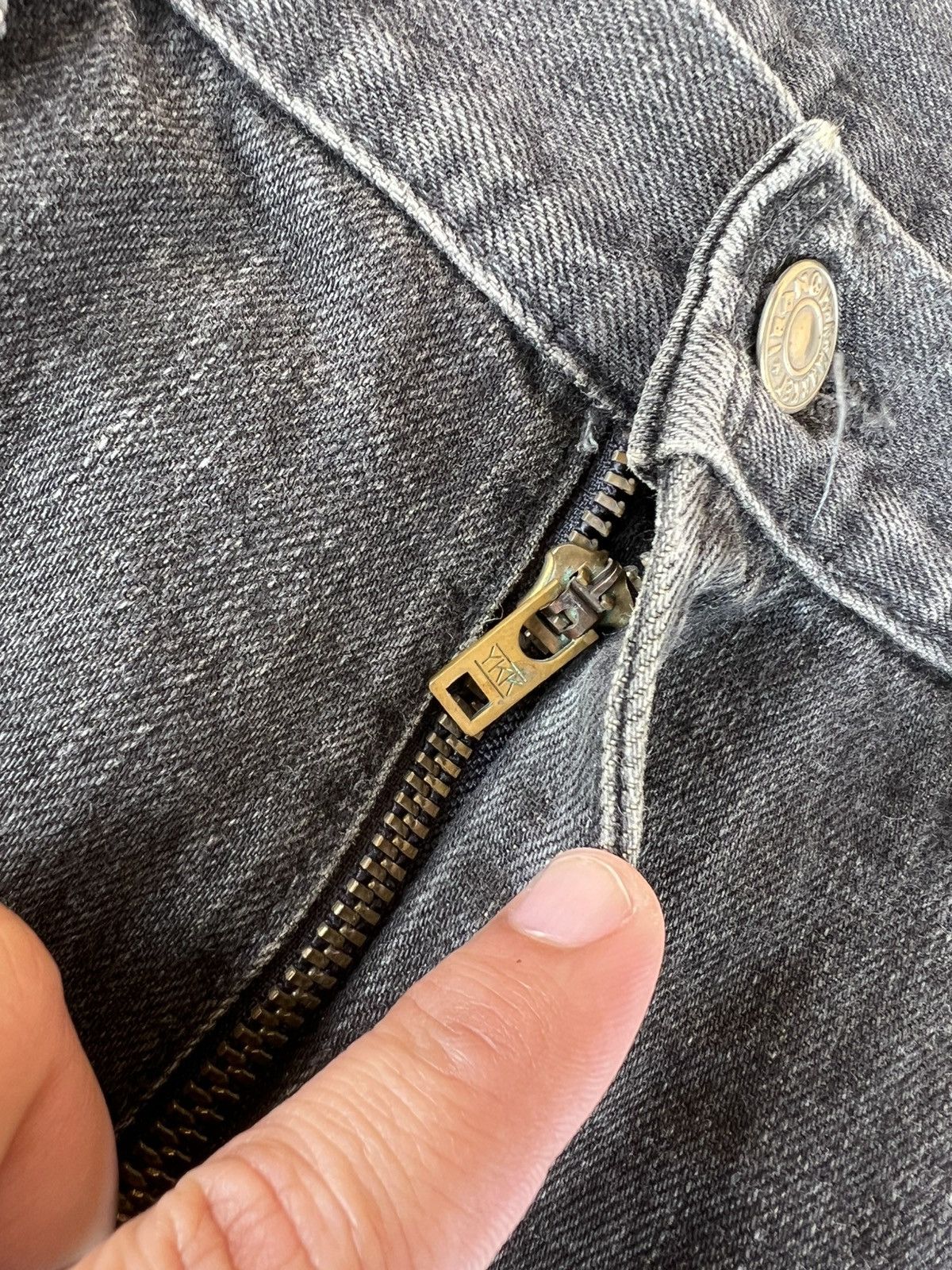 HRMTG × Japanese Brand × Jean HRM DISTRESS PATCHES SELVEDGE JEANS Size US 30 / EU 46 - 13 Thumbnail