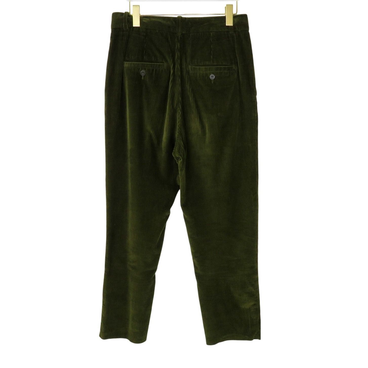 Mango Mango Olive Green Corduroy Pants Straight Leg Size 6 Size 30" / US 8 / IT 44 - 3 Thumbnail