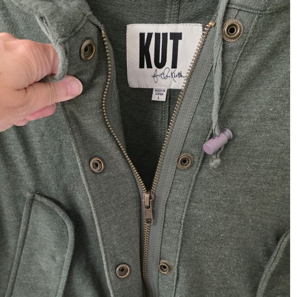 Other Kut from the Kloth Forest Green Hoodie Jacket - Large Size L / US 10 / IT 46 - 4 Thumbnail