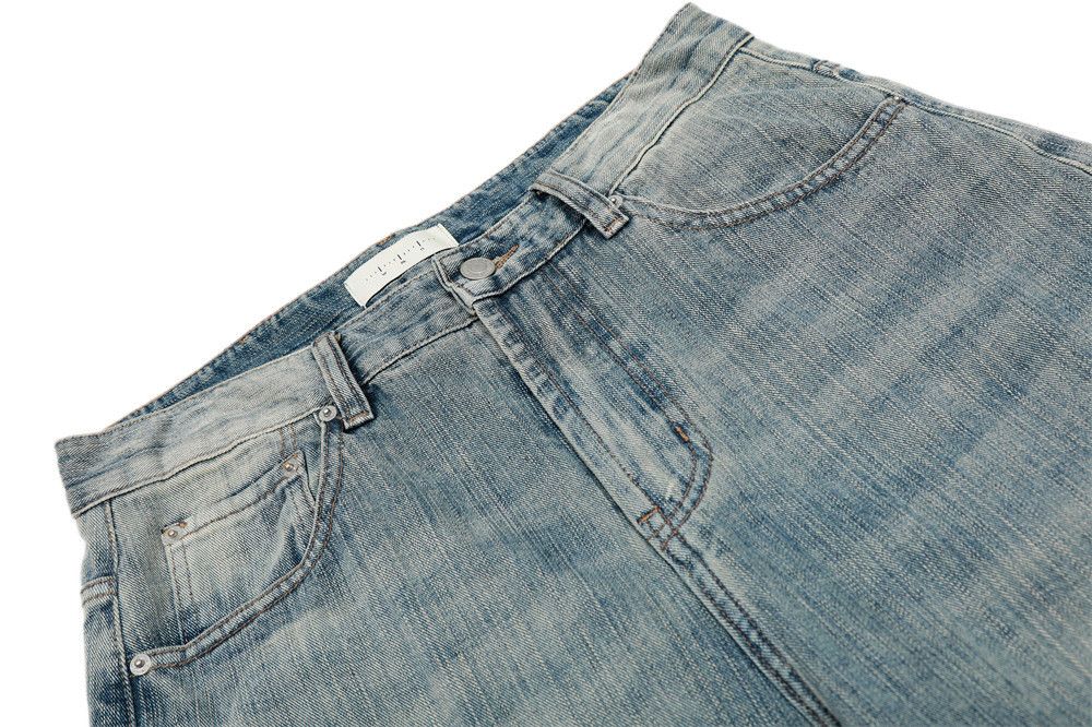 Japanese Brand × Jean American style distressed washed retro casual banana jeans Size US 34 / EU 50 - 3 Thumbnail
