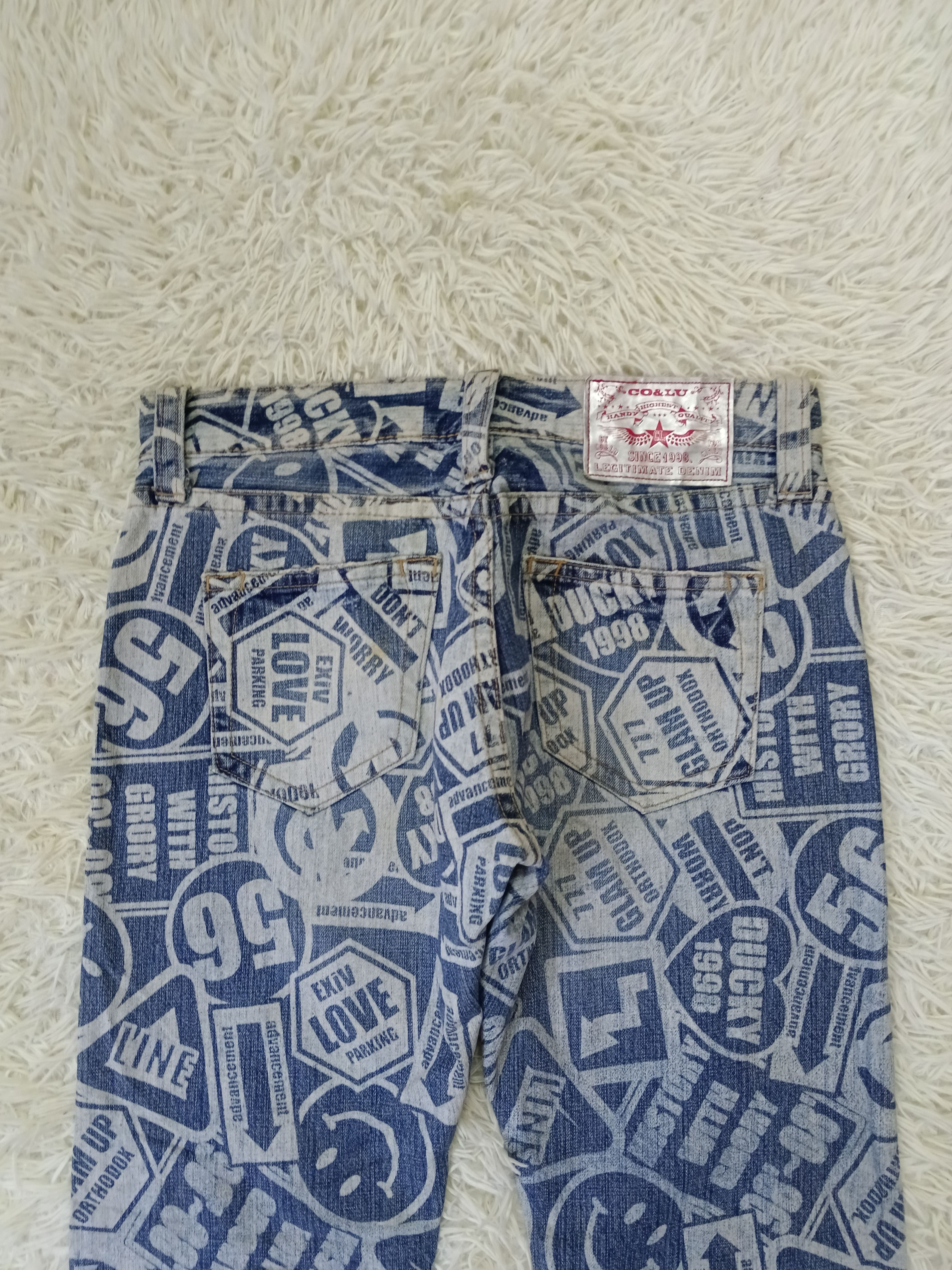 Japanese Brand INSANE 90s🔥CO&LU FULLPRINT Size US 32 / EU 48 - 4 Thumbnail