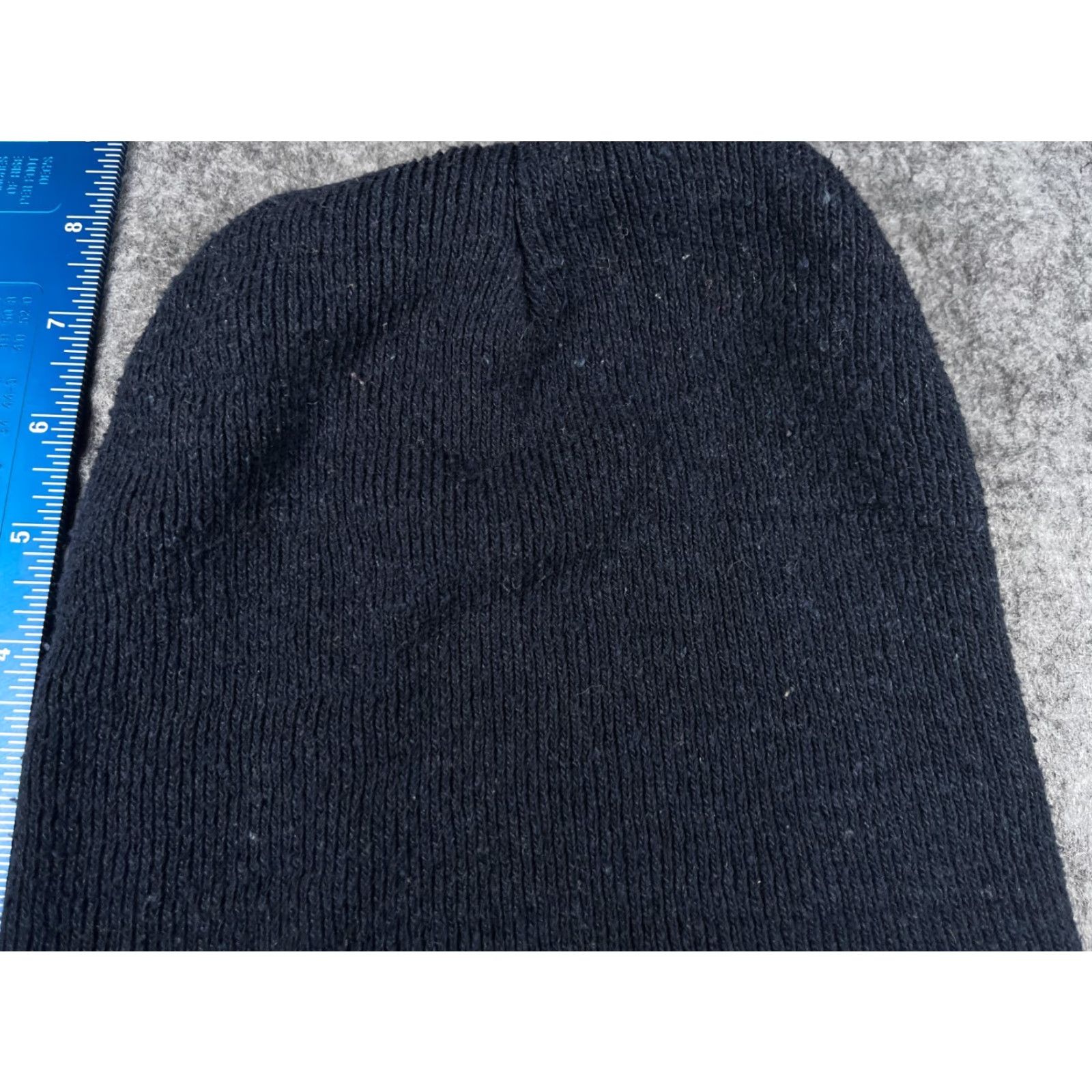 Vintage Beanie Toque Adult Size One Size Blue Knit 100% Acrylic Winter Outdoors Pattern Striped Hats Casual Workwear Men Beanie Winter Blues 90s? Size ONE SIZE - 2 Thumbnail