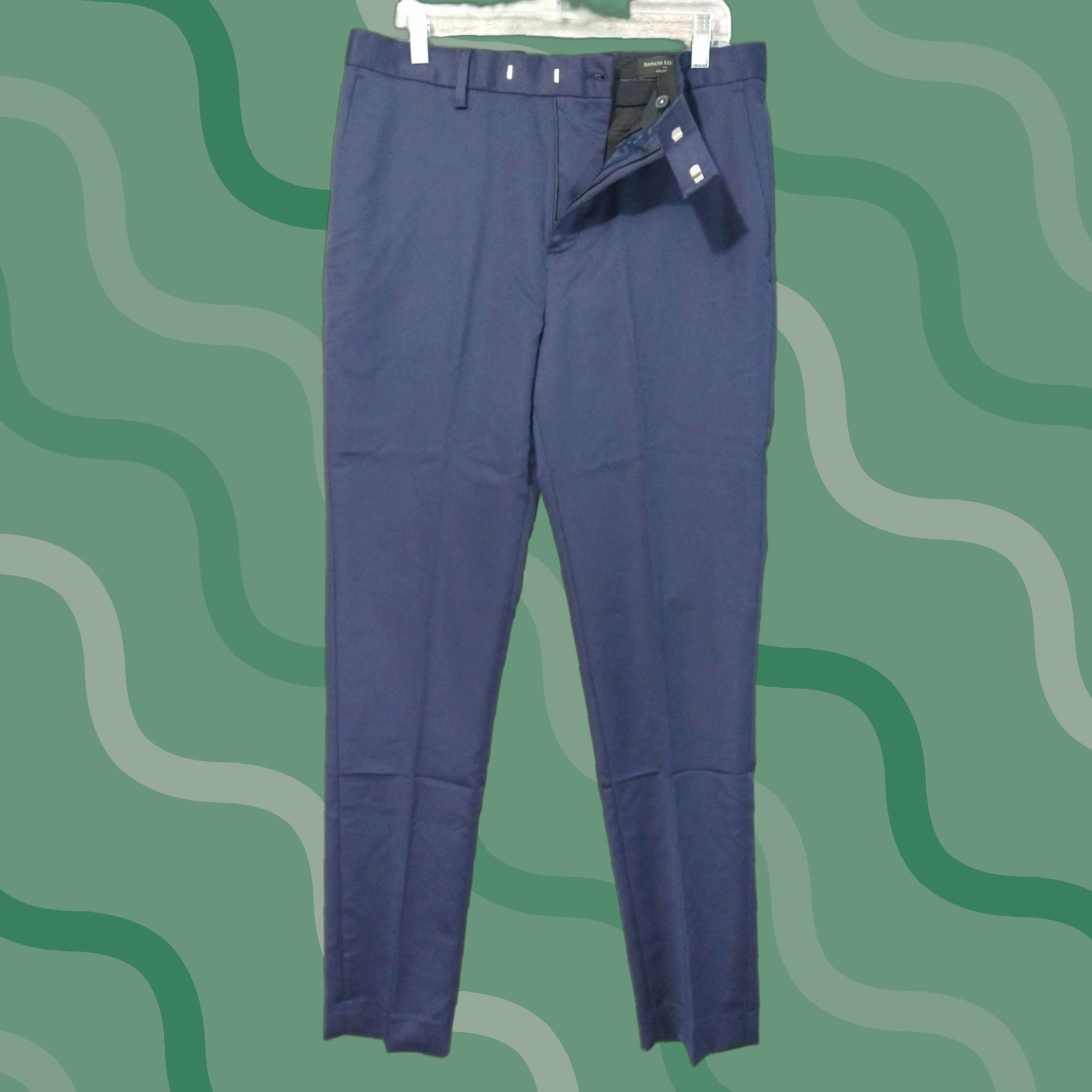 slim fit dress slacks Glendale Stretch Knit 5-Pocket Pant  Blackwells Men's Clothing