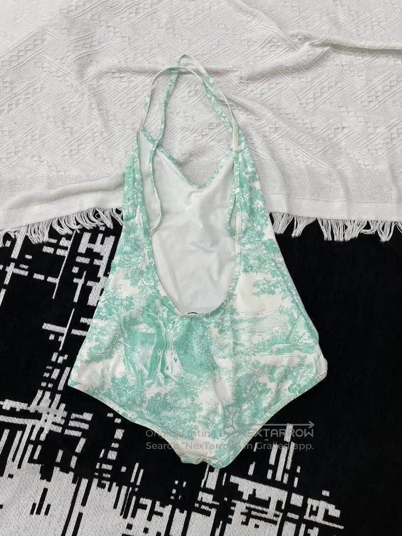 Dior Dior Blue Juy Printed Swimsuit Size 25" / US 0 / IT 36 - 3 Thumbnail