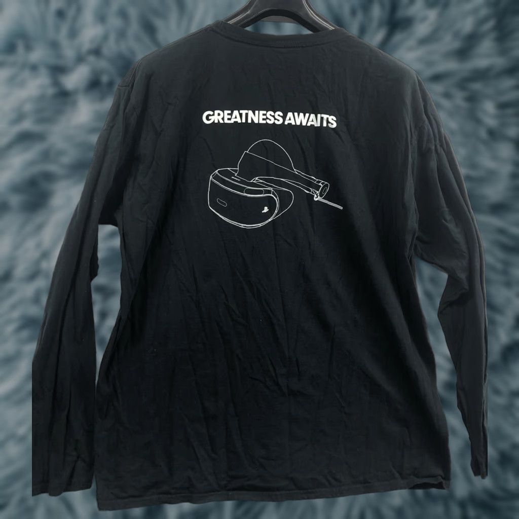 Port & Company Playstation VR Shirt Black Mens Retro Long Sleeve XL Measurements Port & Company T-Shirt Men Regular Size XL Size US XL / EU 56 / 4 - 1 Thumbnail