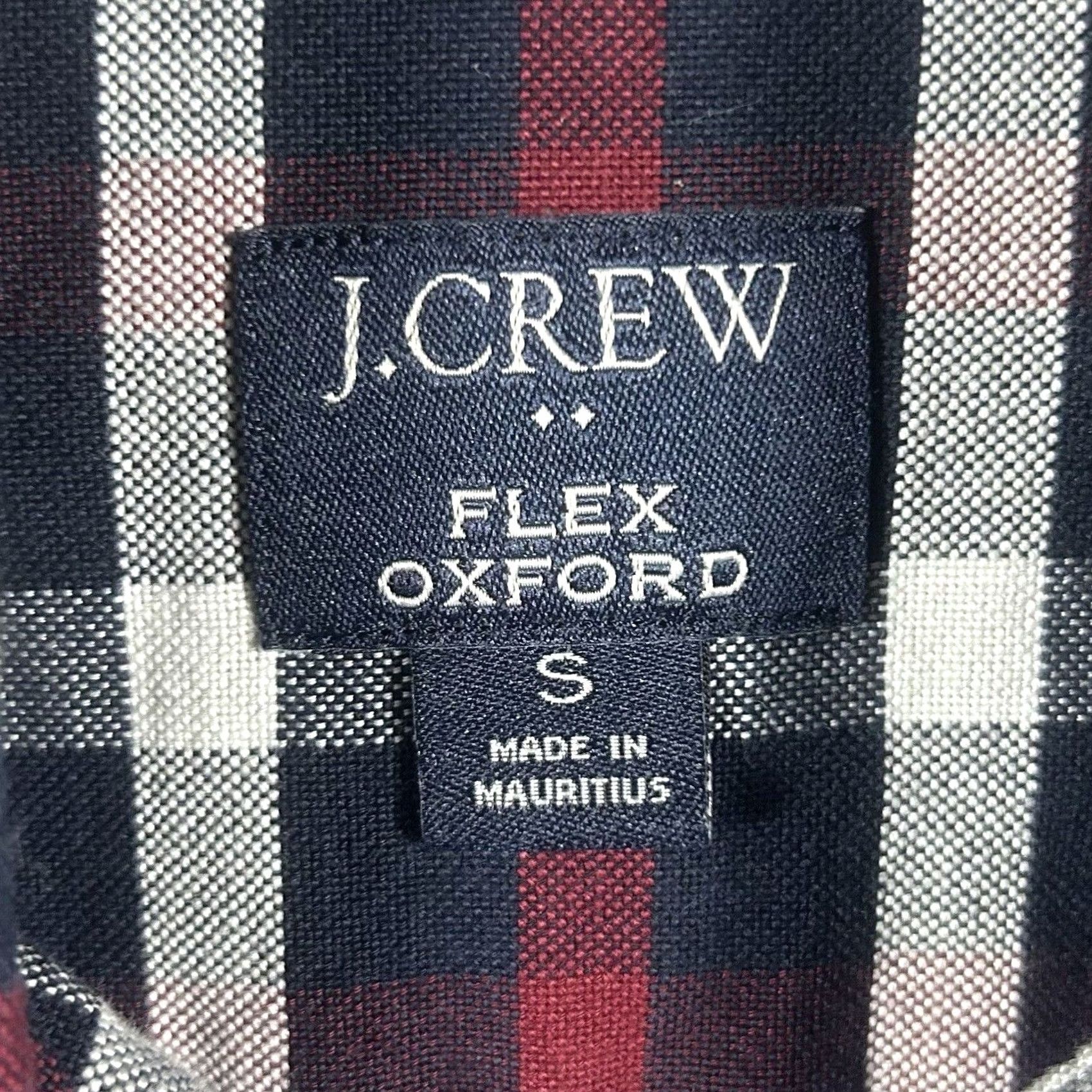 J.Crew J. Crew Flex Oxford Plaid Shirt S Navy Red Long Sleeve Button-Front Men Same Sx? (Note: No extra words) Size US S / EU 44-46 / 1 - 2 Thumbnail