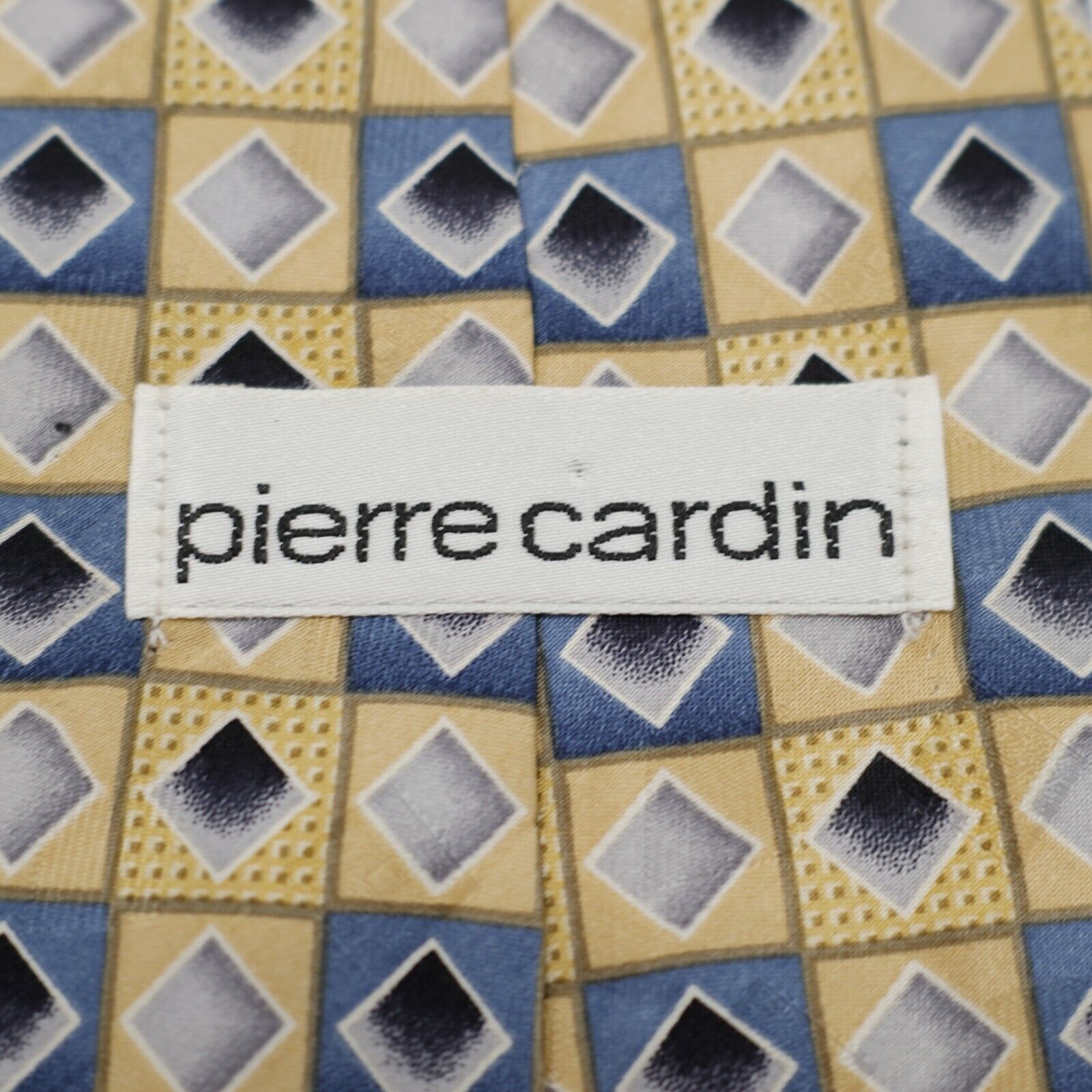 Pierre Cardin Pierre Cardin Yellow Bluish Gray Geometric Jacquard Print Si Size ONE SIZE - 3 Thumbnail
