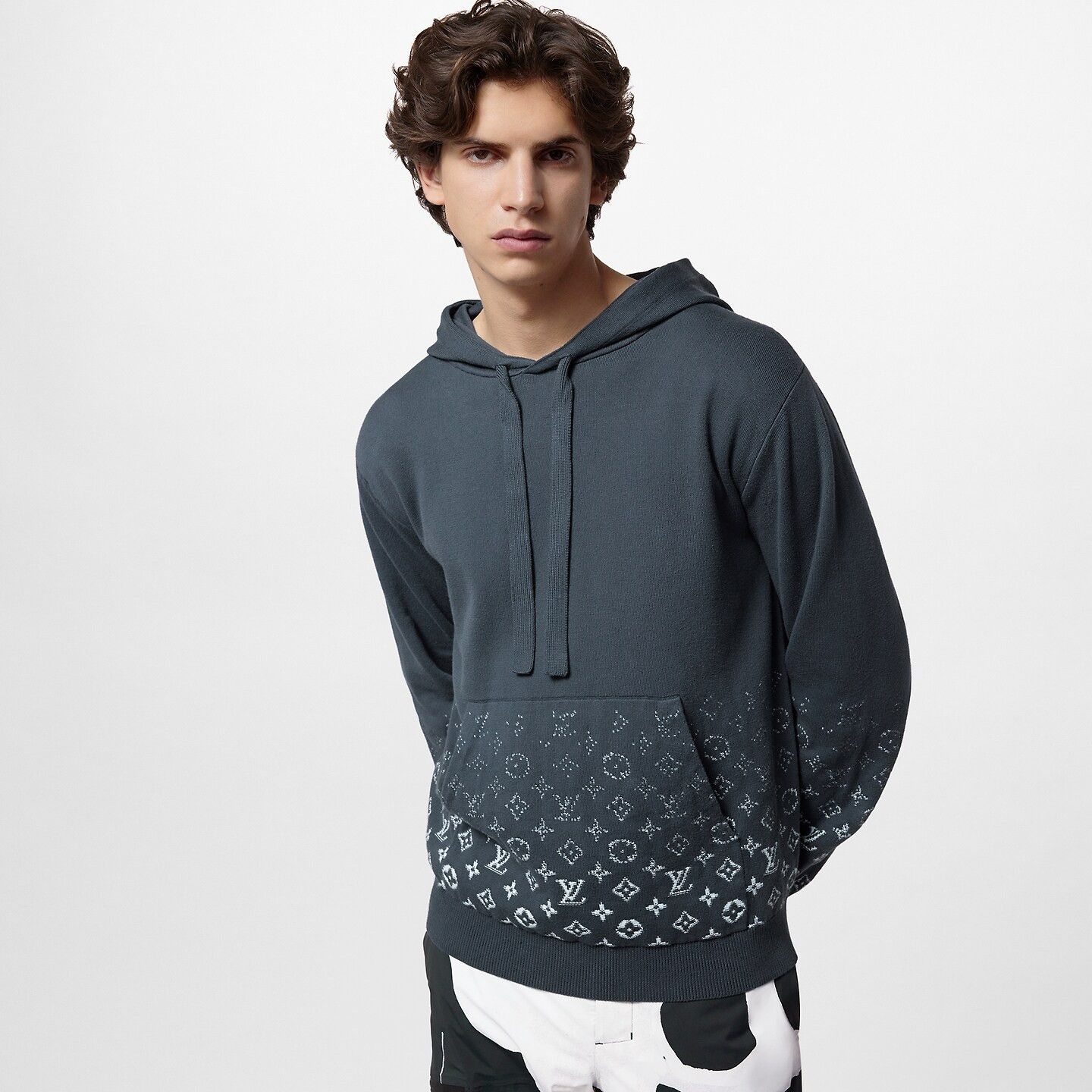 Lv logo hoodie hotsell
