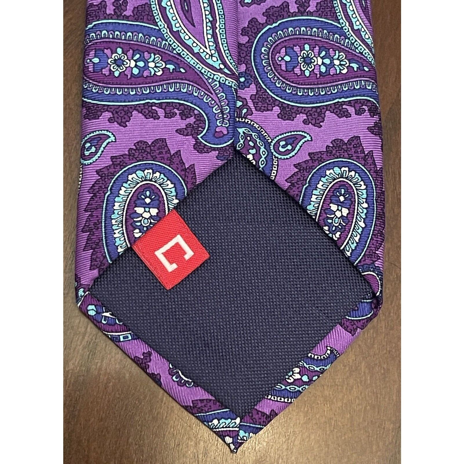 Chaps Chaps Purple Blue 100% Silk Men’s Neck Tie Made In China Size ONE SIZE - 2 Thumbnail