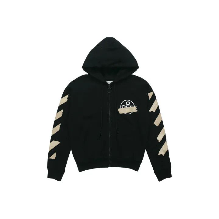 Off-White Off-White Black Hoodie with Arrow Print 0079 Size US M / EU 48-50 / 2 - 1 Thumbnail