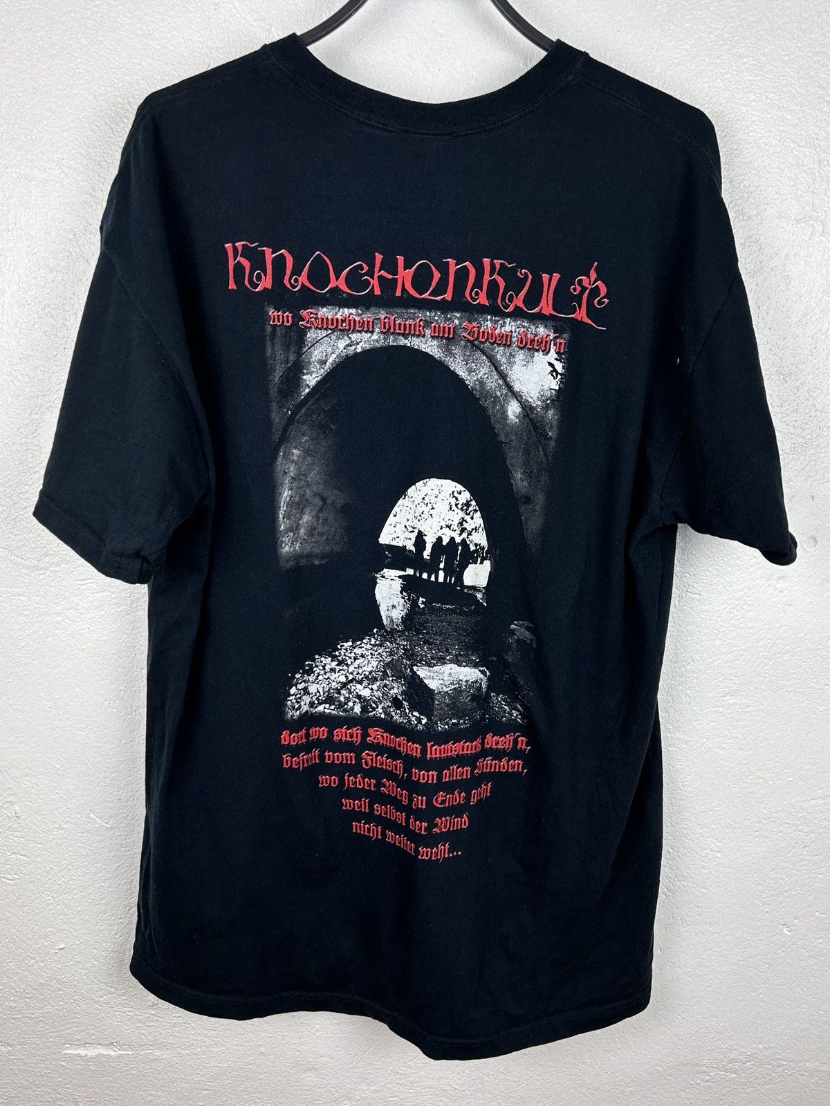 Band Tees 00s Vintage Eisregen - Knochenkult 2008 Album Metal T-Shirt Size US XL / EU 56 / 4 - 1 Thumbnail