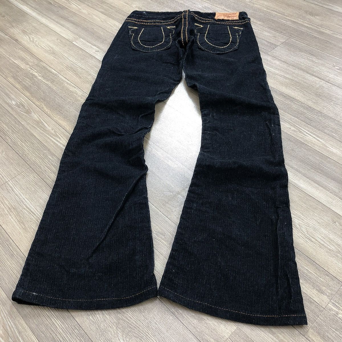 True Religion × Vintage Y2K Vintage True Religion Flared Courduroy Bootcut Pants Size 26" / US 2 / IT 38 - 2 Thumbnail