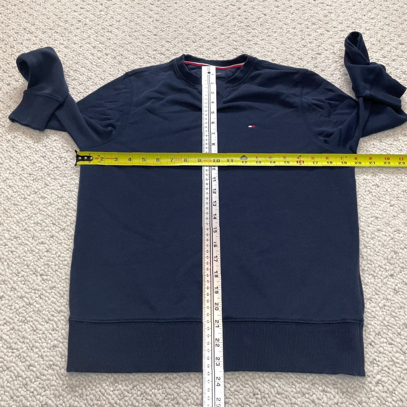 Tommy Hilfiger Tommy Hilfiger Sweatshirt Sport Womens XS Navy Blue Soft Crew Neck Logo Sweater Size XS / US 0-2 / IT 36-38 - 5 Thumbnail