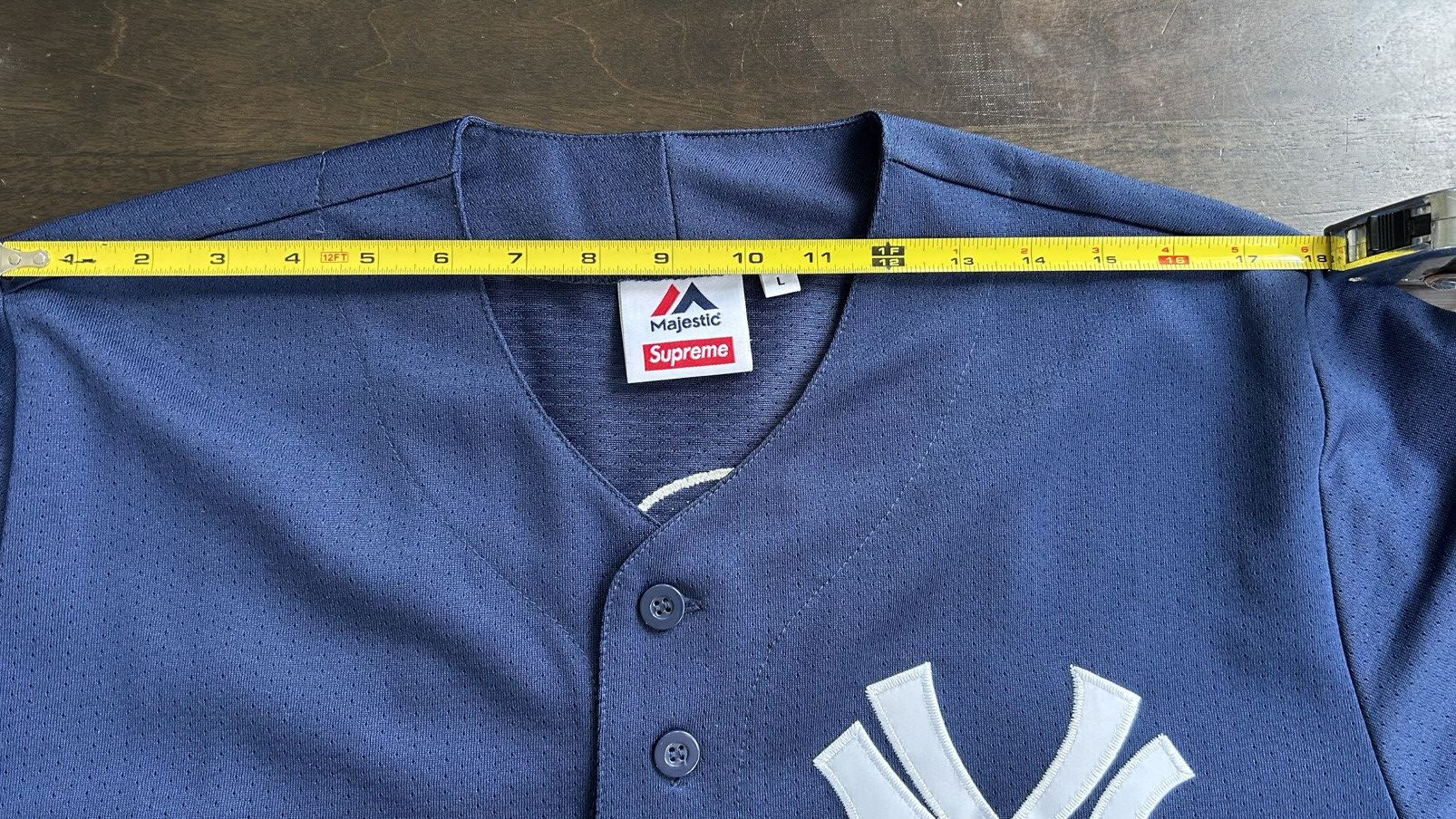 New York Yankees × Supreme SUPREME X YANKEES BASEBALL JERSEY | Grailed