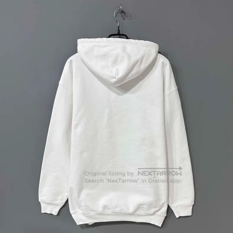 Balenciaga Balenciaga White Printed Logo Hoodie Size US XS / EU 42 / 0 - 3 Thumbnail