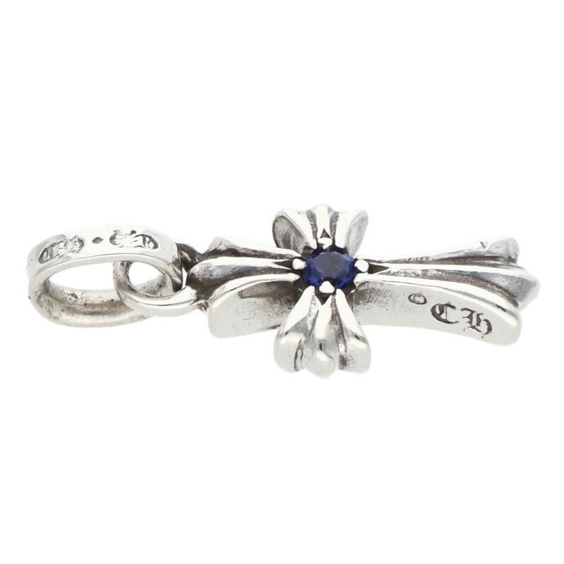 Chrome Hearts Chrome Hearts Silver Sapphire Charm Necklace Size ONE SIZE - 3 Thumbnail