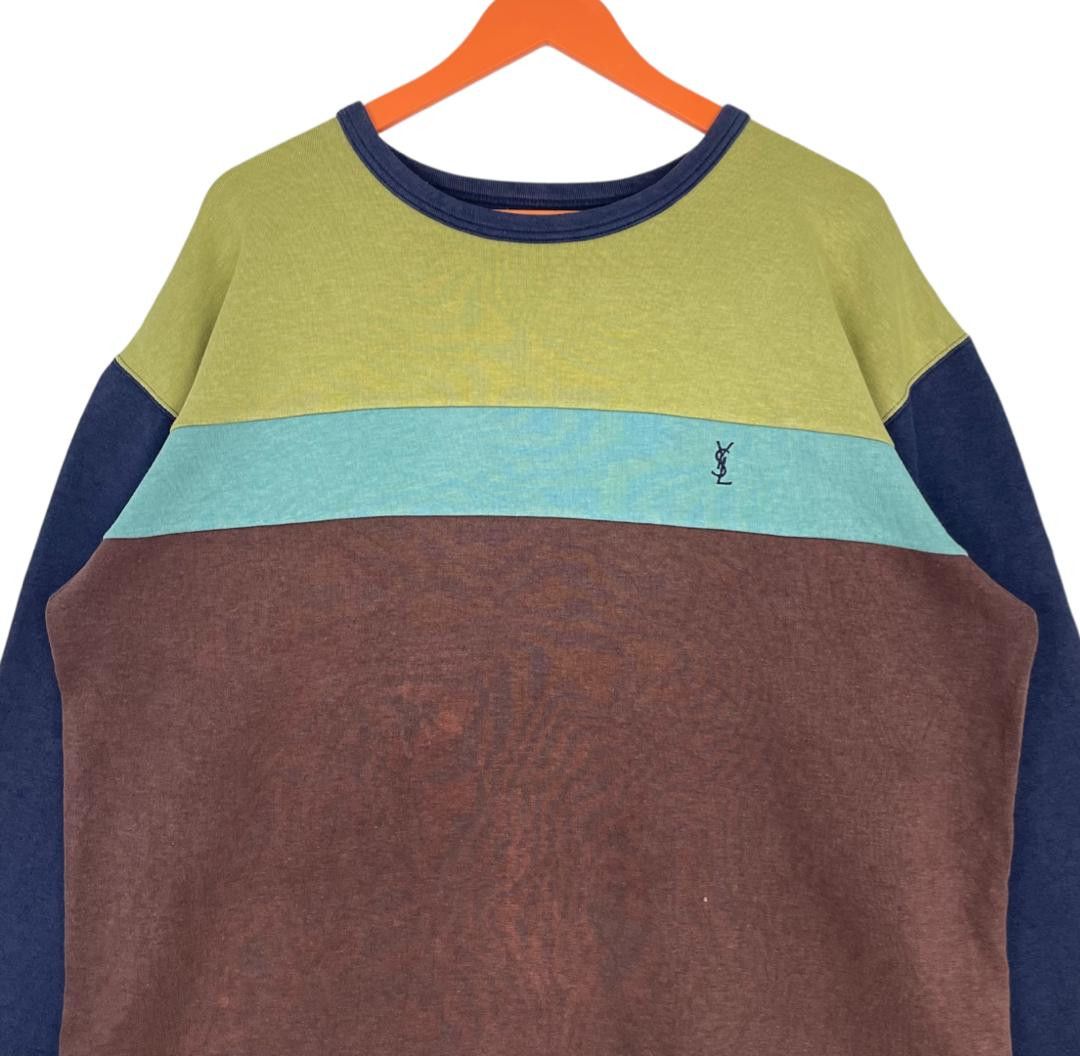 Yves Saint Laurent Vintage Yves saint Laurent Colourfull Pullover Sweatshirt Size US L / EU 52-54 / 3 - 4 Thumbnail