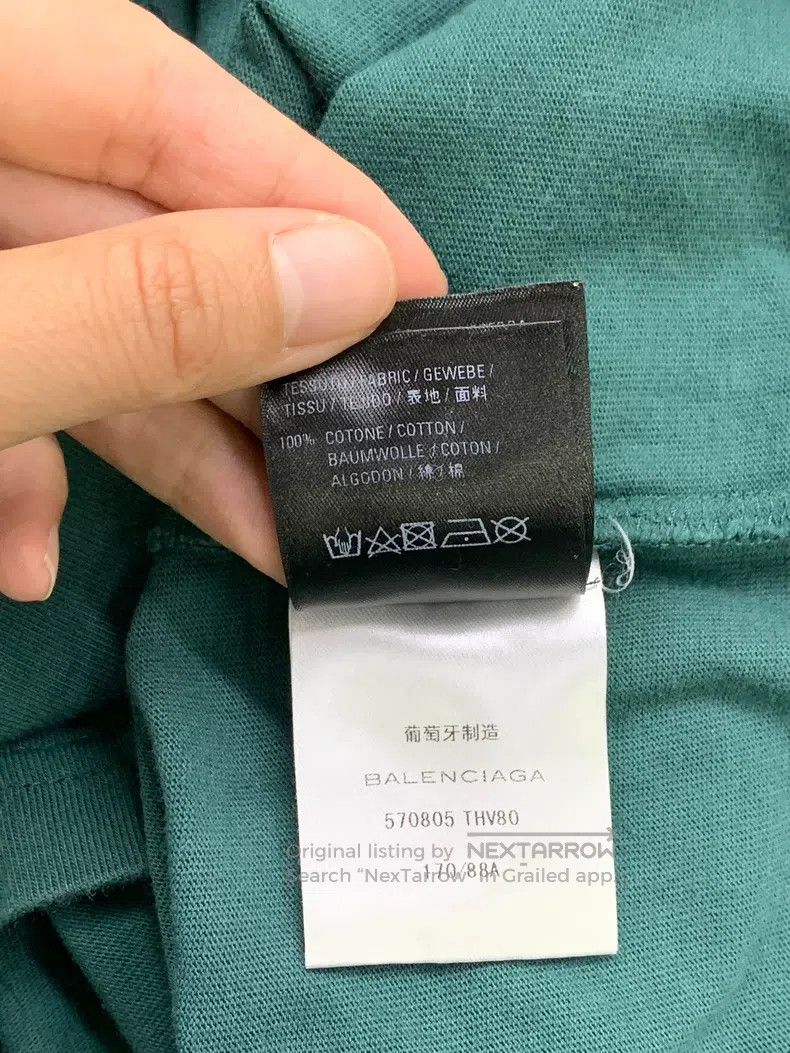 Balenciaga Balenciaga Blue Back Letter Logo Short Sleeve T-Shirt Size US XS / EU 42 / 0 - 6 Thumbnail