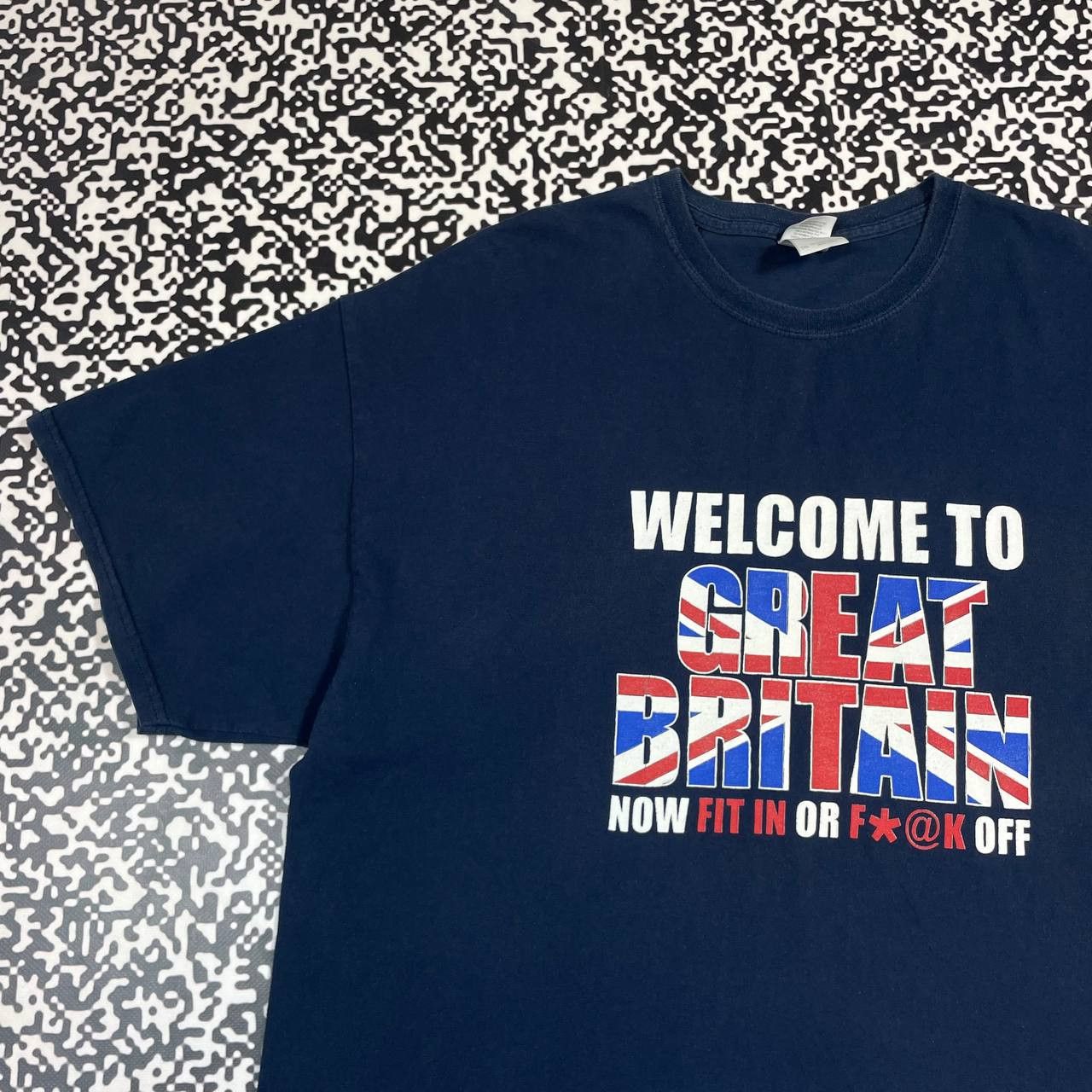 Vintage Vintage Y2K Humor Welcome To Great Britain Fuck Off T-shirt Size US XXL / EU 58 / 5 - 4 Thumbnail