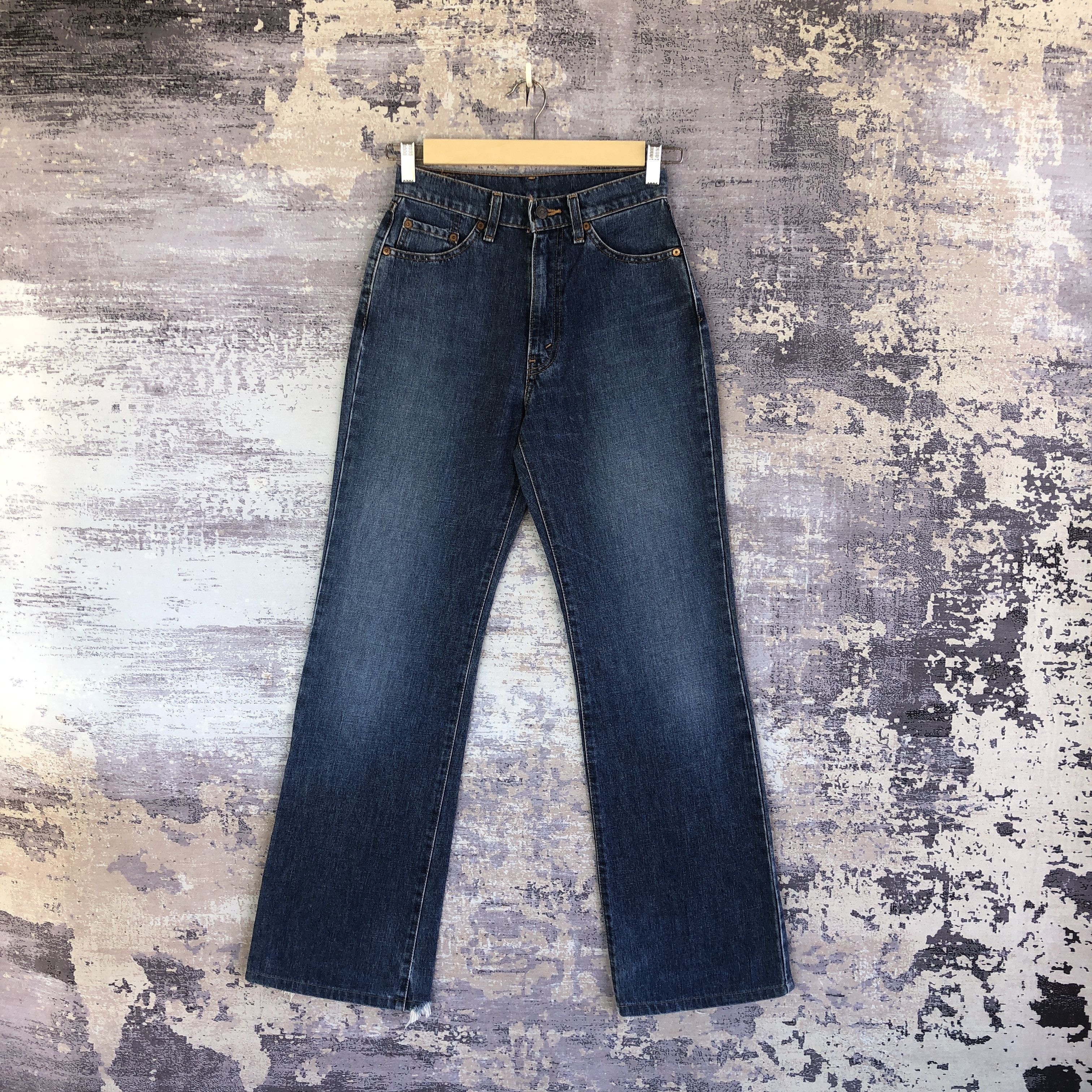 If Six Was Nine Vintage Levis 557 Flare Jeans Levi's Wide Leg Bootcut Denim Size 26" / US 2 / IT 38 - 1 Thumbnail
