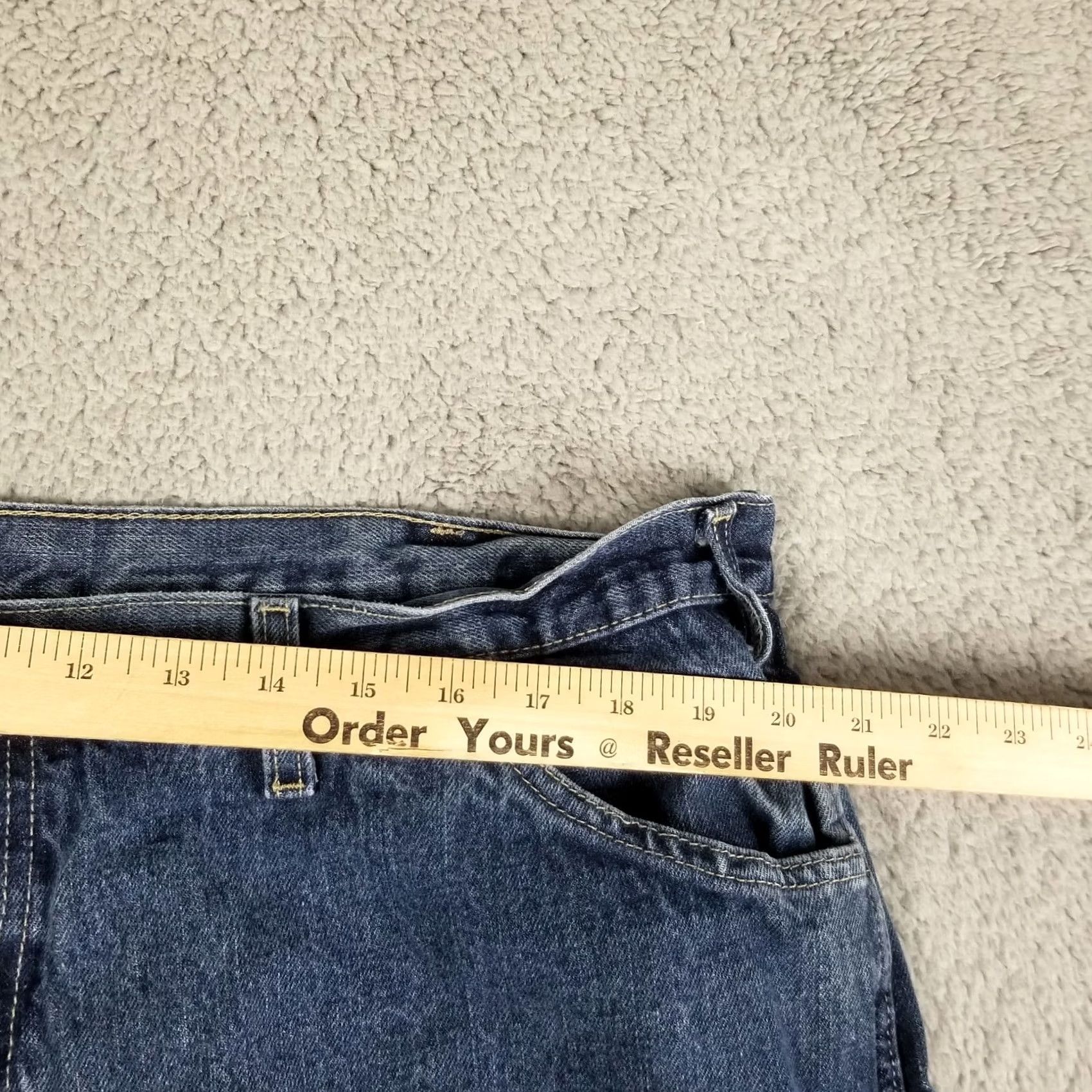 Dickies Dickies Genuine Men's Loose Fit 42 Denim Paint Work Shorts w/Double Tool Pockets Denim Shorts Mens 42 Blue Workwear 42 Dickies Size US 42 / EU 58 - 3 Thumbnail