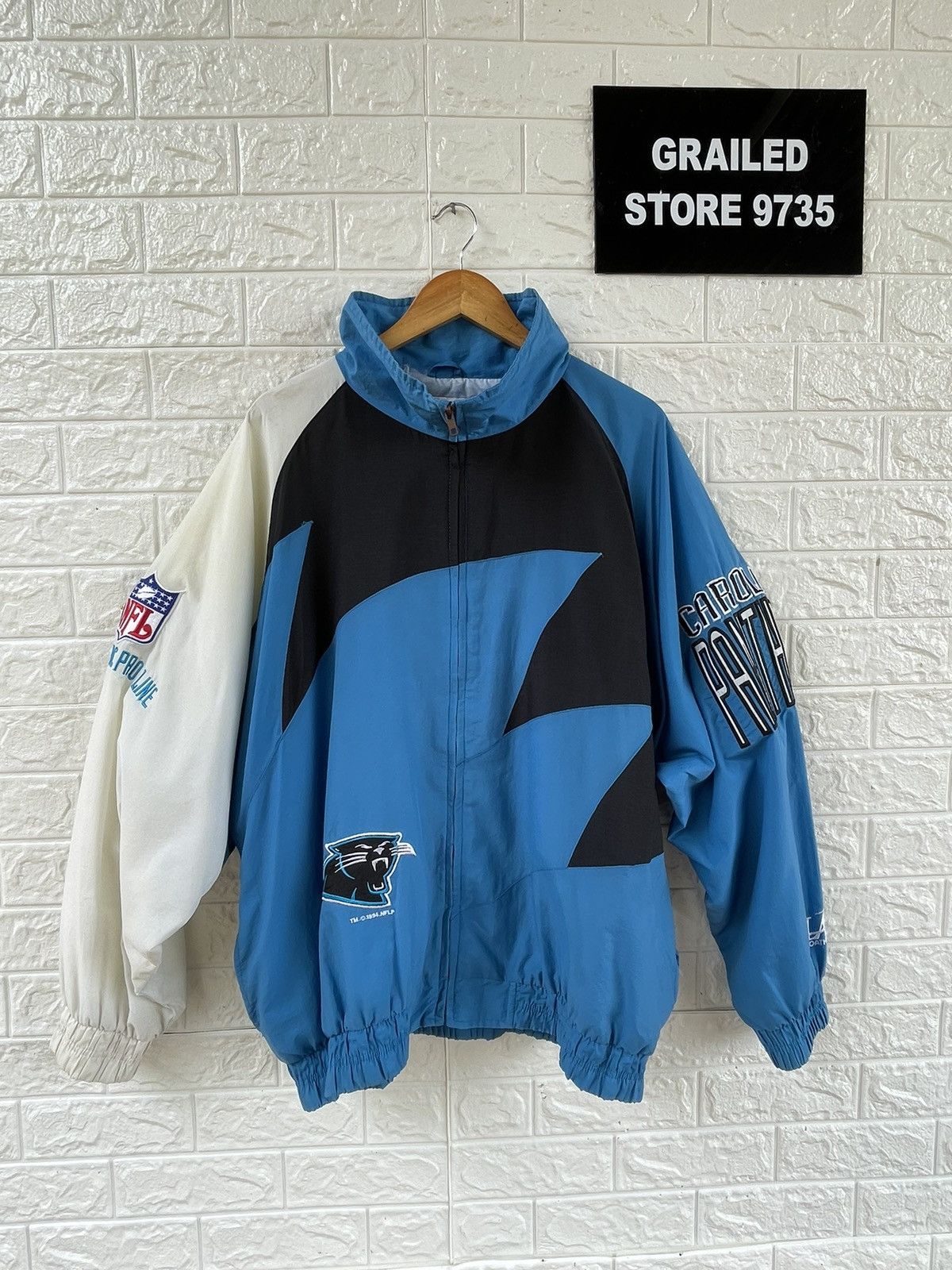 Vintage NFL Carolina Panthers Rain Jacket