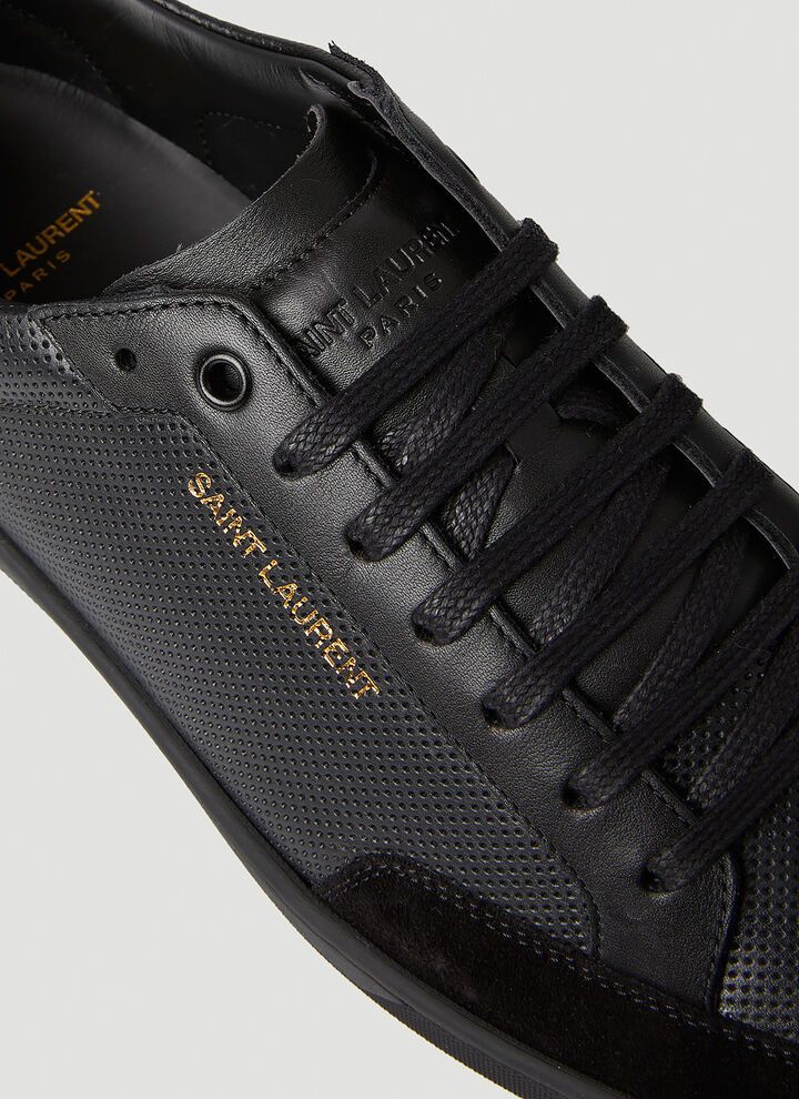 Saint Laurent Paris o1bcso1str1125 Court Classic SL/10 Sneakers in Black Size US 7.5 / EU 40-41 - 6 Thumbnail