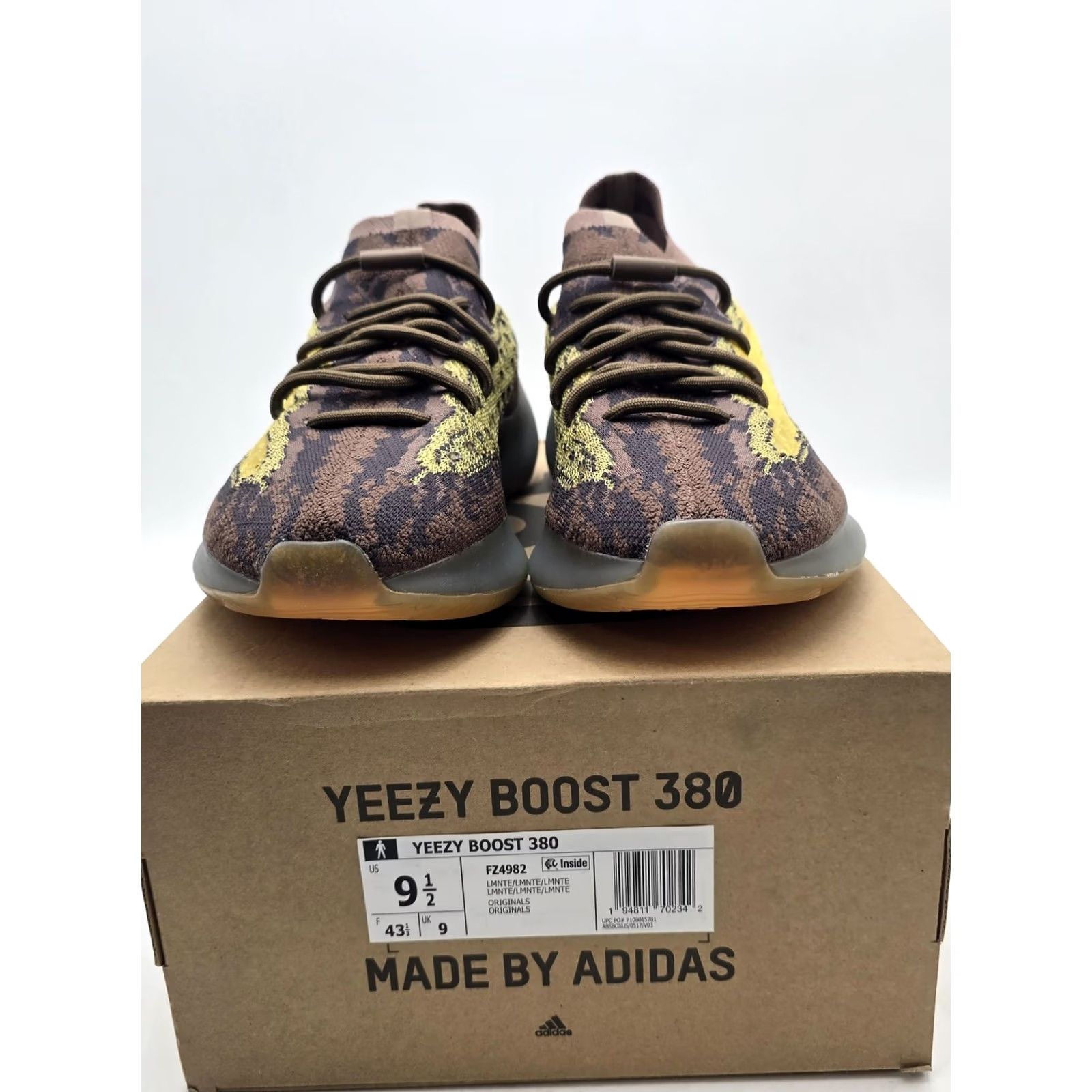 Adidas Adidas Yeezy Boost 380 Shoes Mens Size 9.5 Brown LMNTE Low Top Sneaker FZ4982 Size US M / EU 48-50 / 2 - 3 Thumbnail
