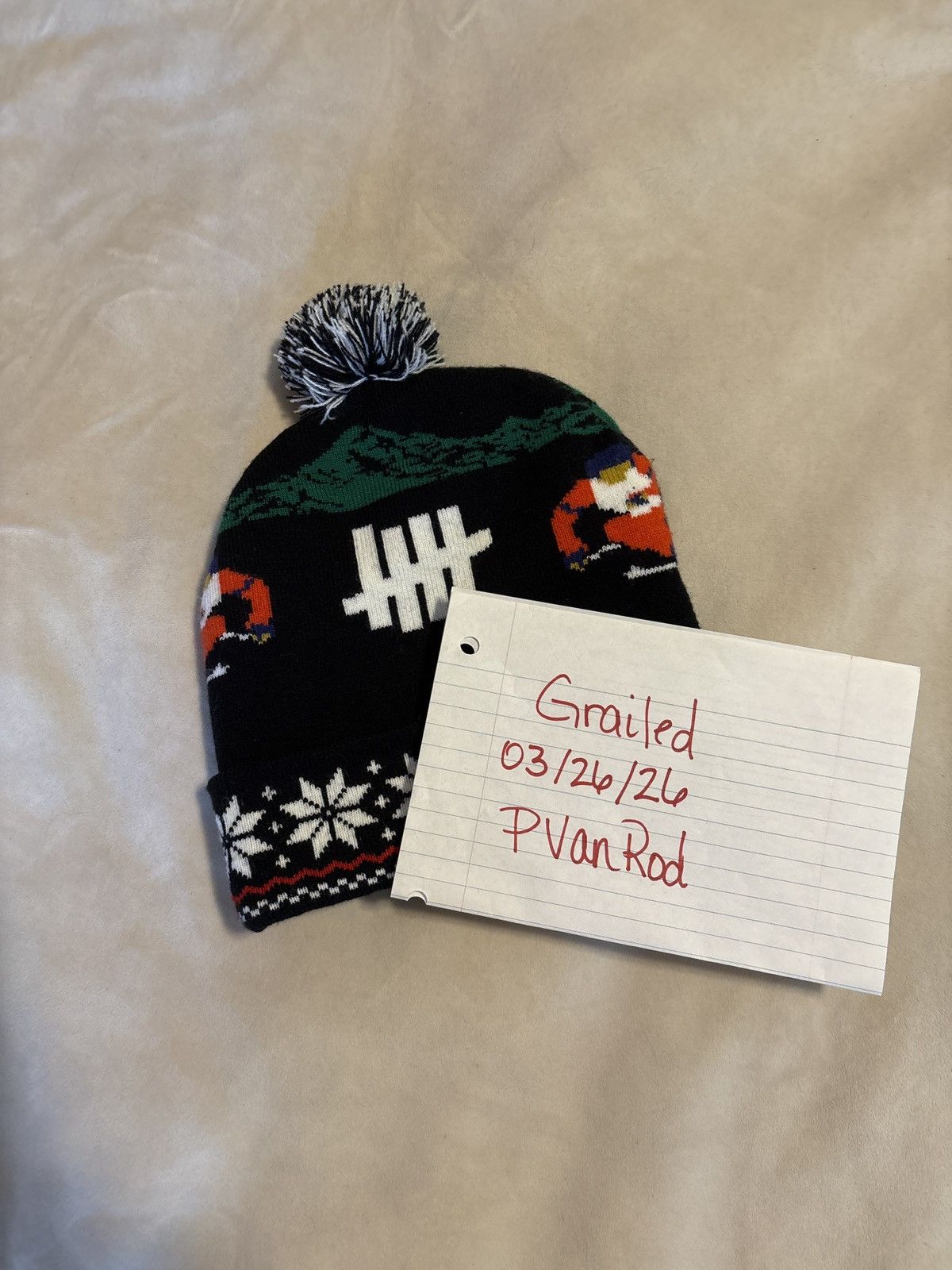 Undefeated Undefeated Slalom Pom-Pom Beanie Size ONE SIZE - 9 Thumbnail