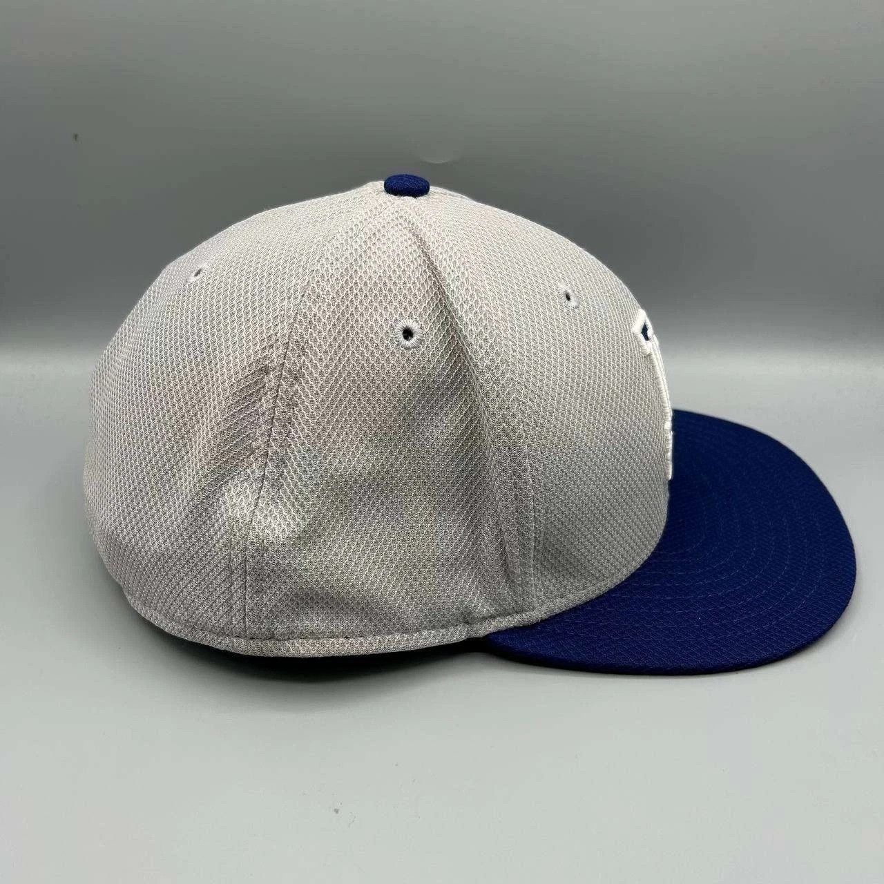 New Era Los Angeles LA Dodgers Hat Men 8 Gray Blue Fitted Cap Size ONE SIZE - 8 Thumbnail
