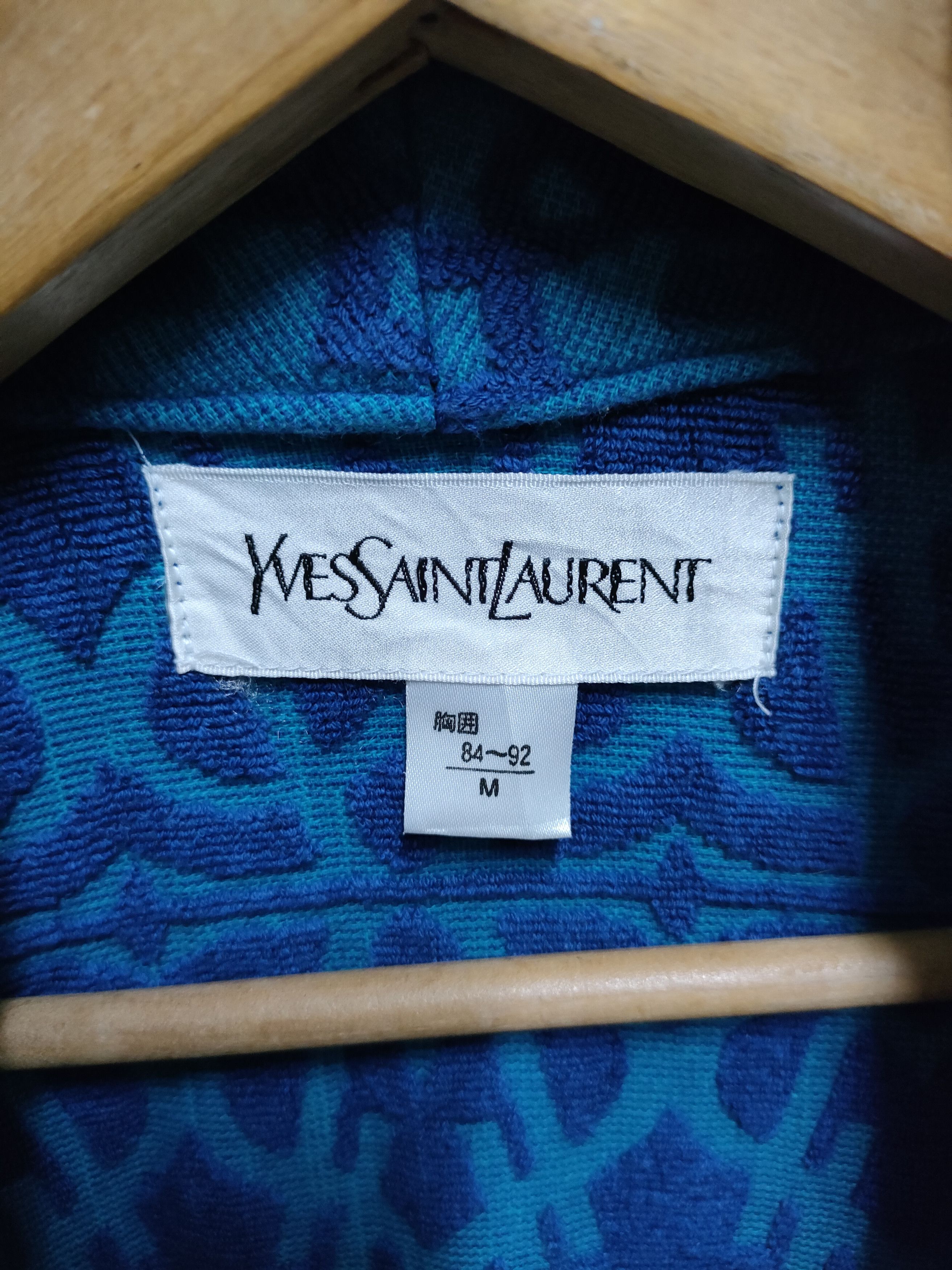 Hedi Slimane × Yves Saint Laurent Yves Saint Laurent Monogram Embroidered Bathrobe Size US M / EU 48-50 / 2 - 5 Thumbnail