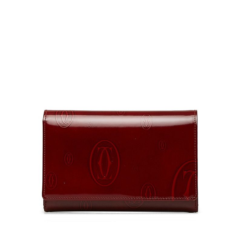 image of Cartier Happy Birthday Long Wallet in Red, Women's