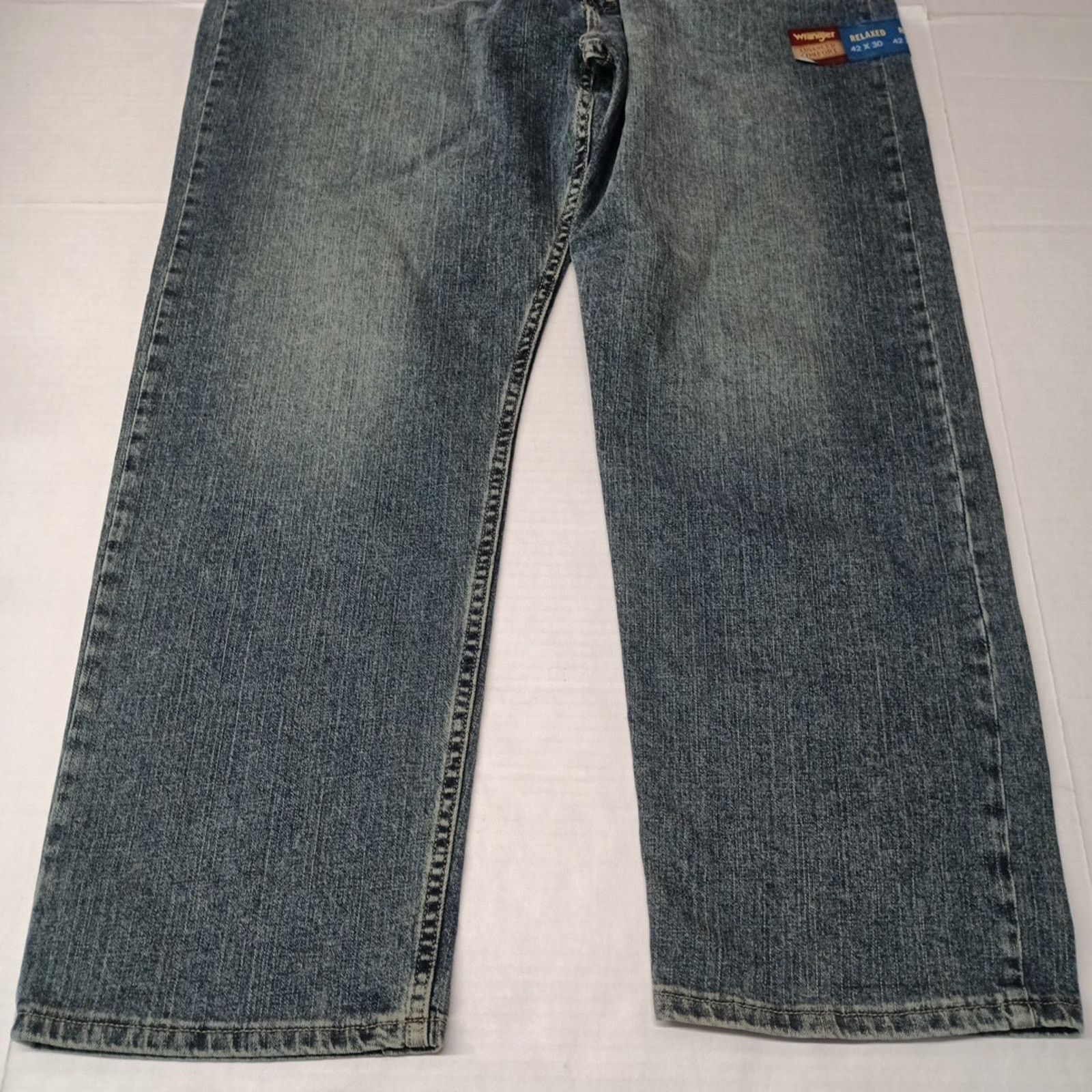 Wrangler Wrangler Advanced Relaxed Fit Jeans Men's Size 42x30 Blue Size US 42 / EU 58 - 3 Thumbnail