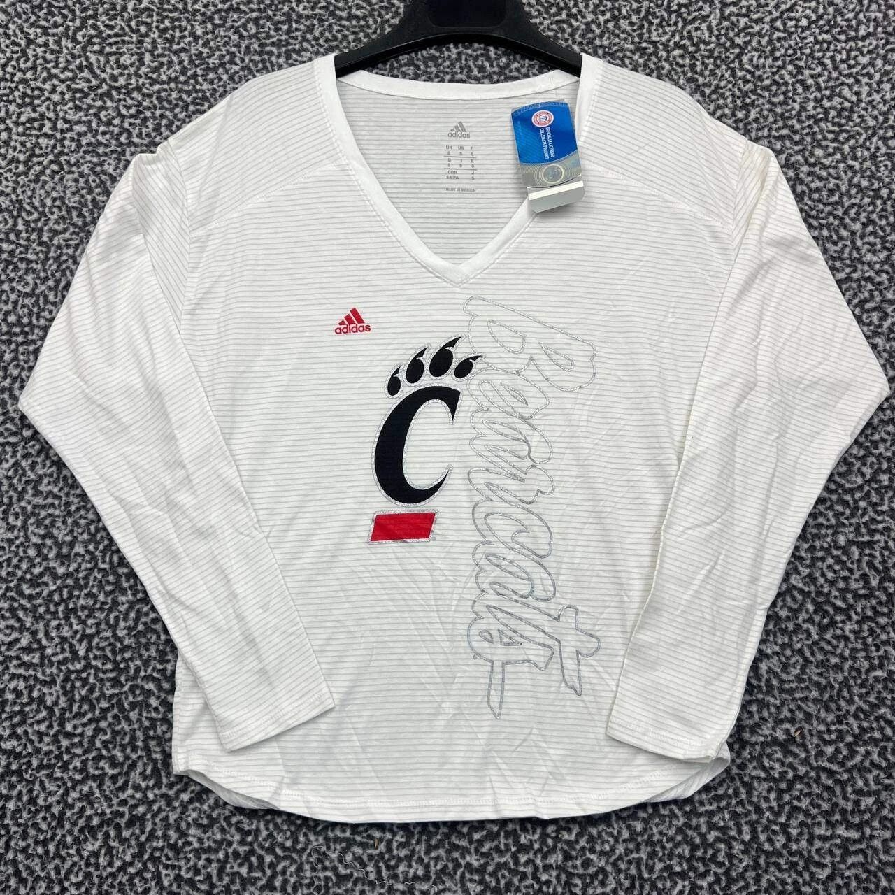 Adidas Cincinnati Bearcats Shirt Women Adidas Long Sleeve V-Neck S Size S / US 4 / IT 40 - 1 Thumbnail